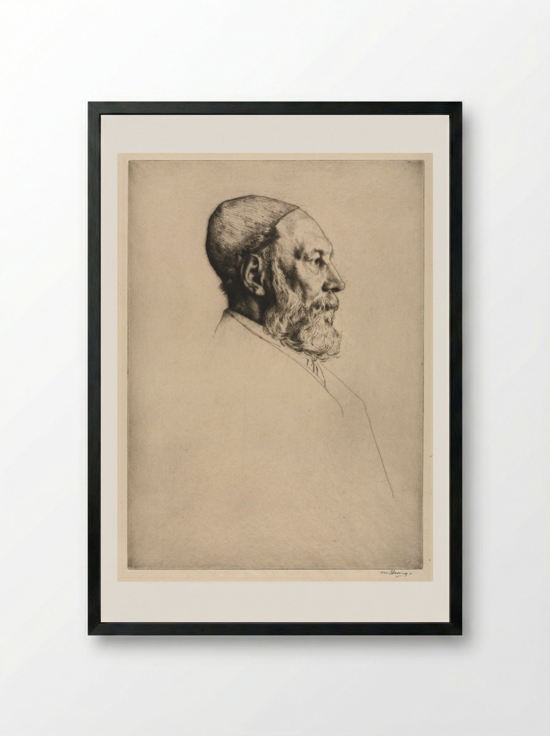Frederick Goulding - William Strang - Framed Print Black