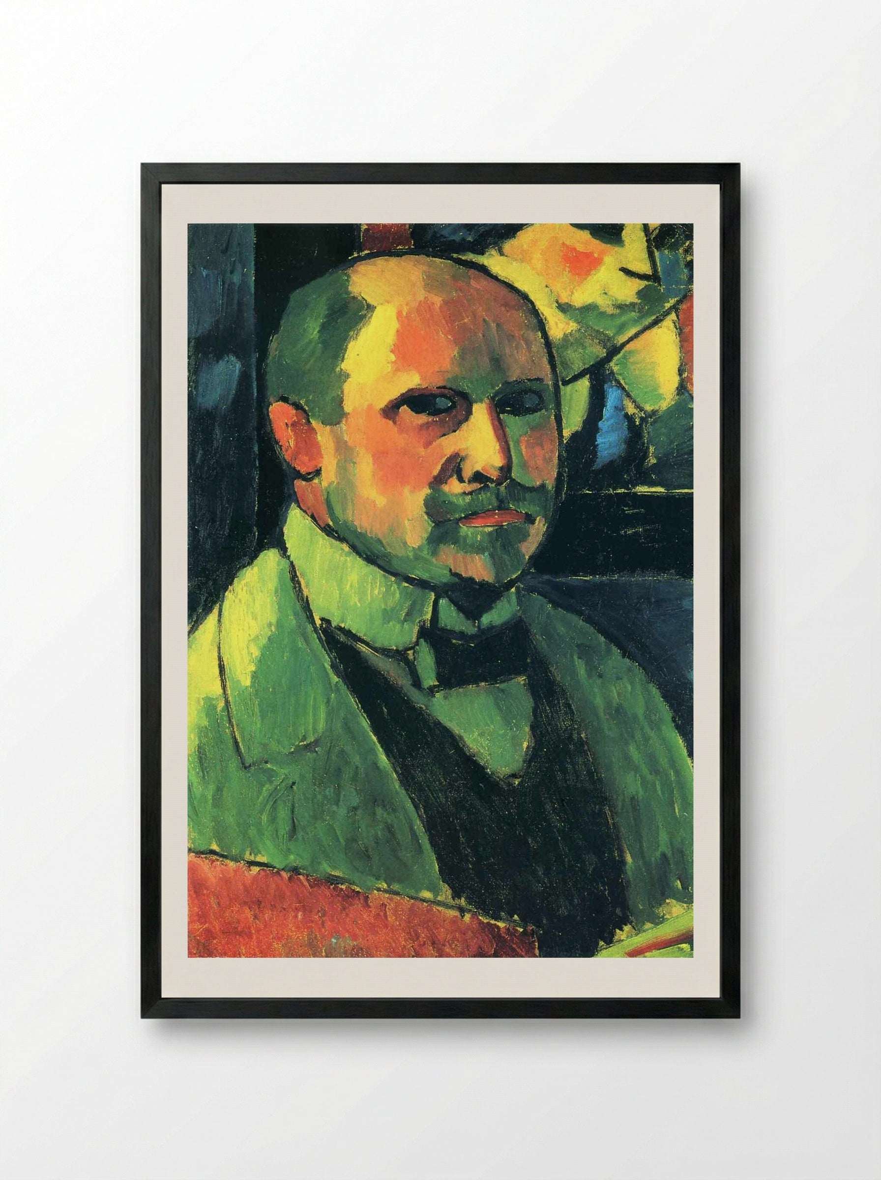 Self-portrait - Alexej von Jawlensky - Framed Print Black