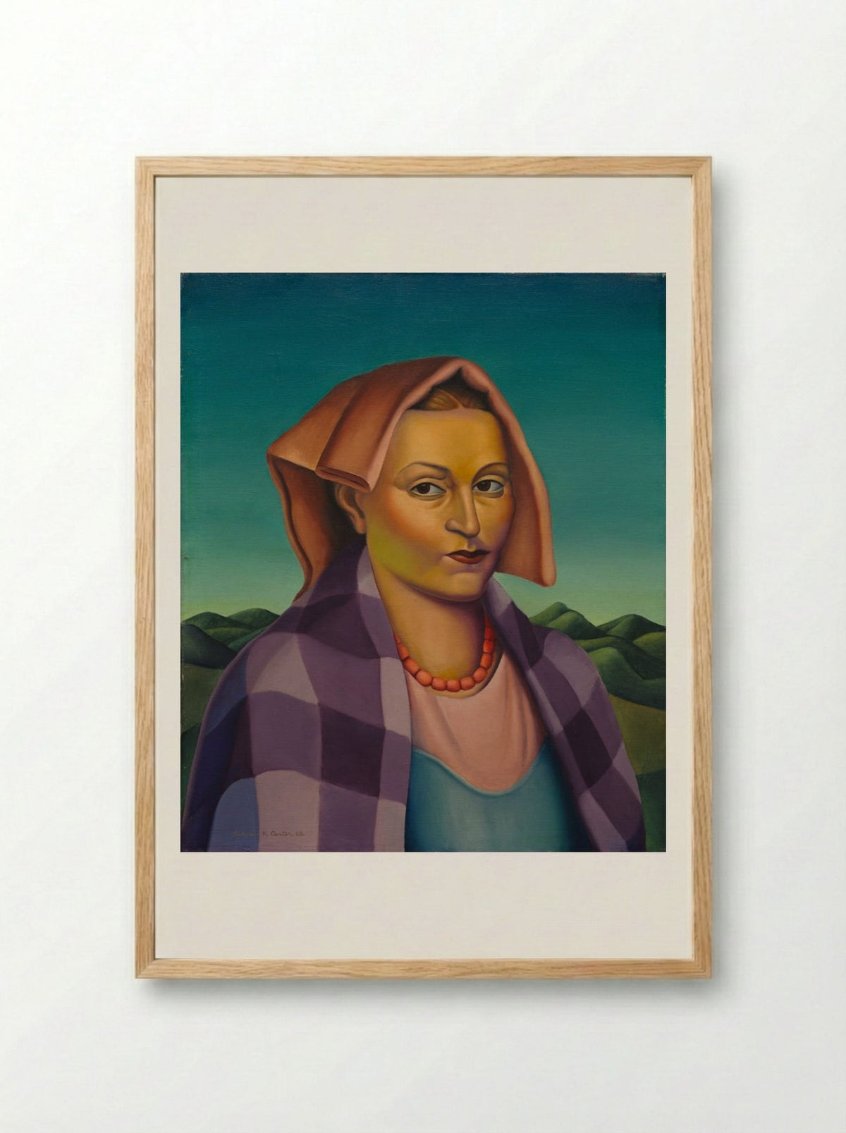 A Woman of the Sabines - Clarence Holbrook Carter - Framed Print Wood