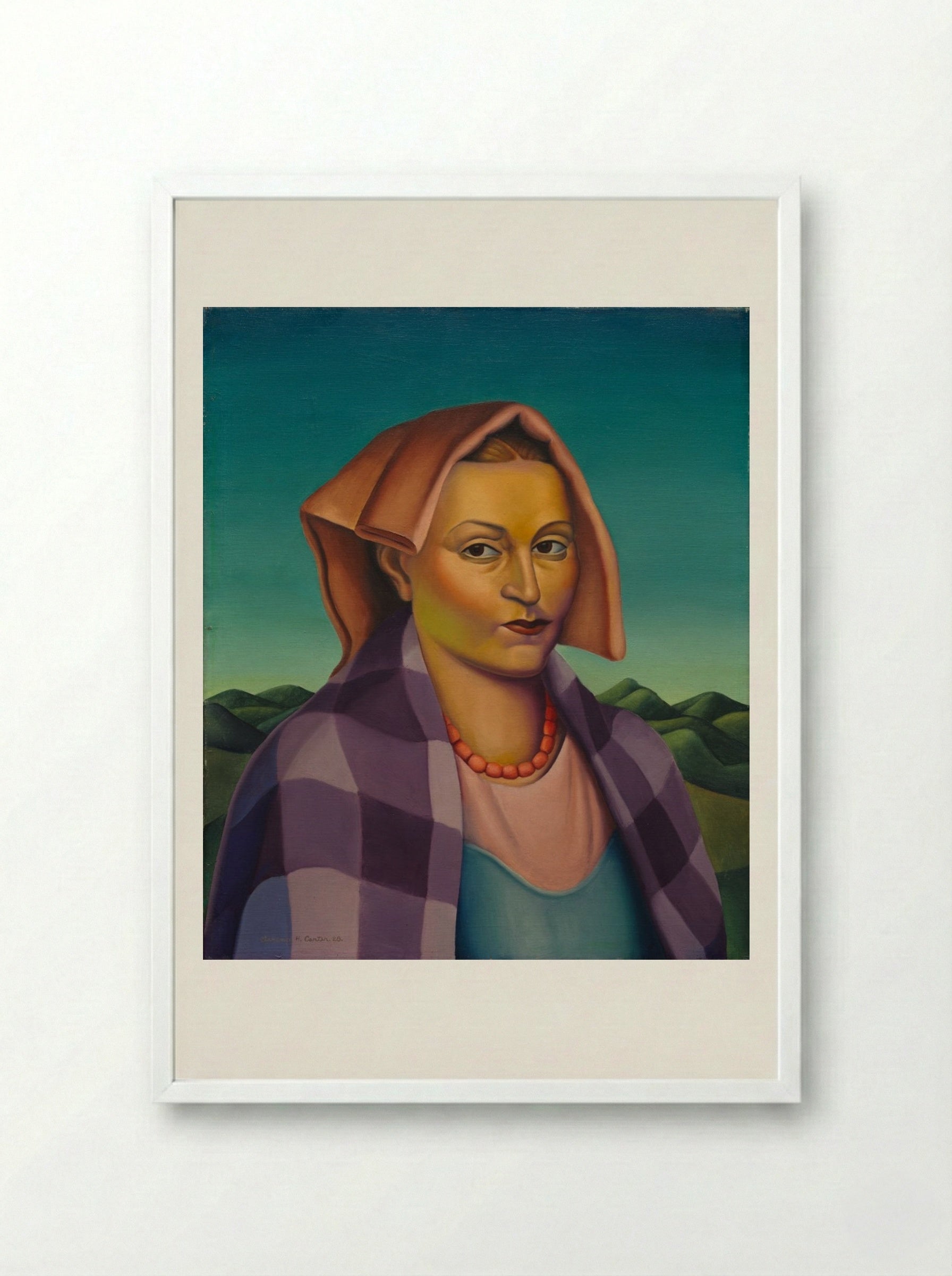 A Woman of the Sabines - Clarence Holbrook Carter - Framed Print White