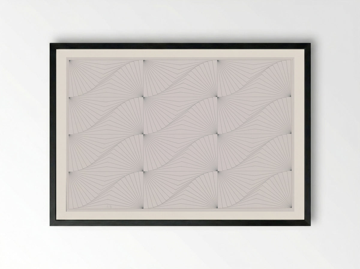 Genève Blanc - Edna Andrade - Framed Print Black