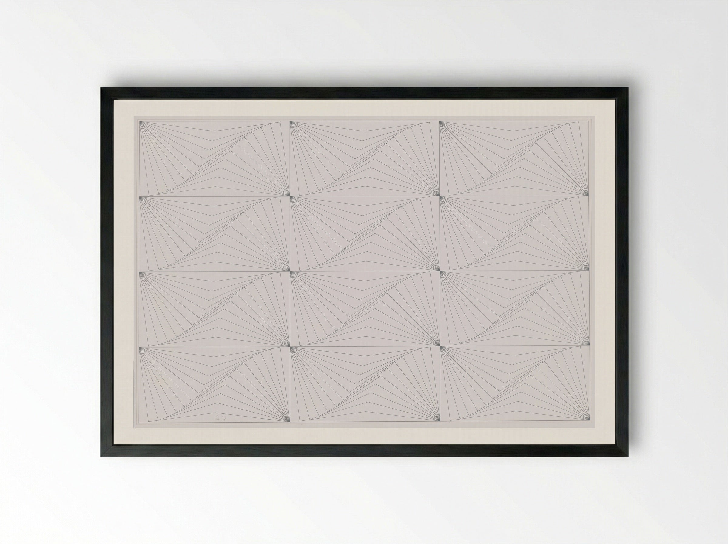 Genève Blanc - Edna Andrade - Framed Print Black