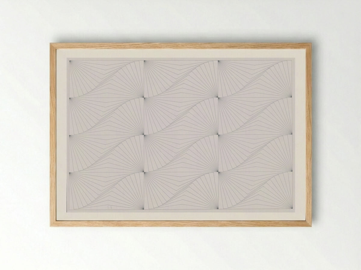 Genève Blanc - Edna Andrade - Framed Print Wood