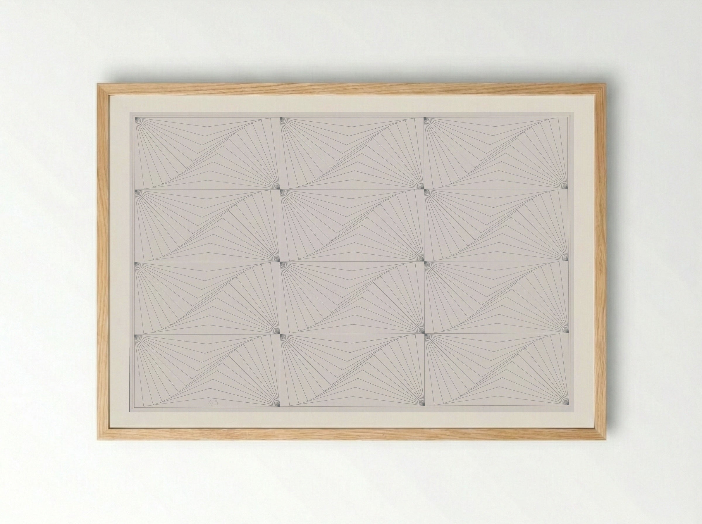 Genève Blanc - Edna Andrade - Framed Print Wood