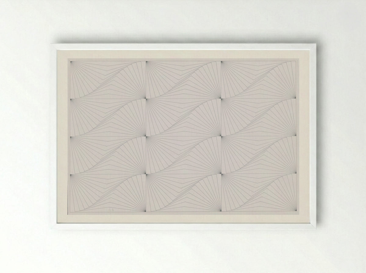 Genève Blanc - Edna Andrade - Framed Print White