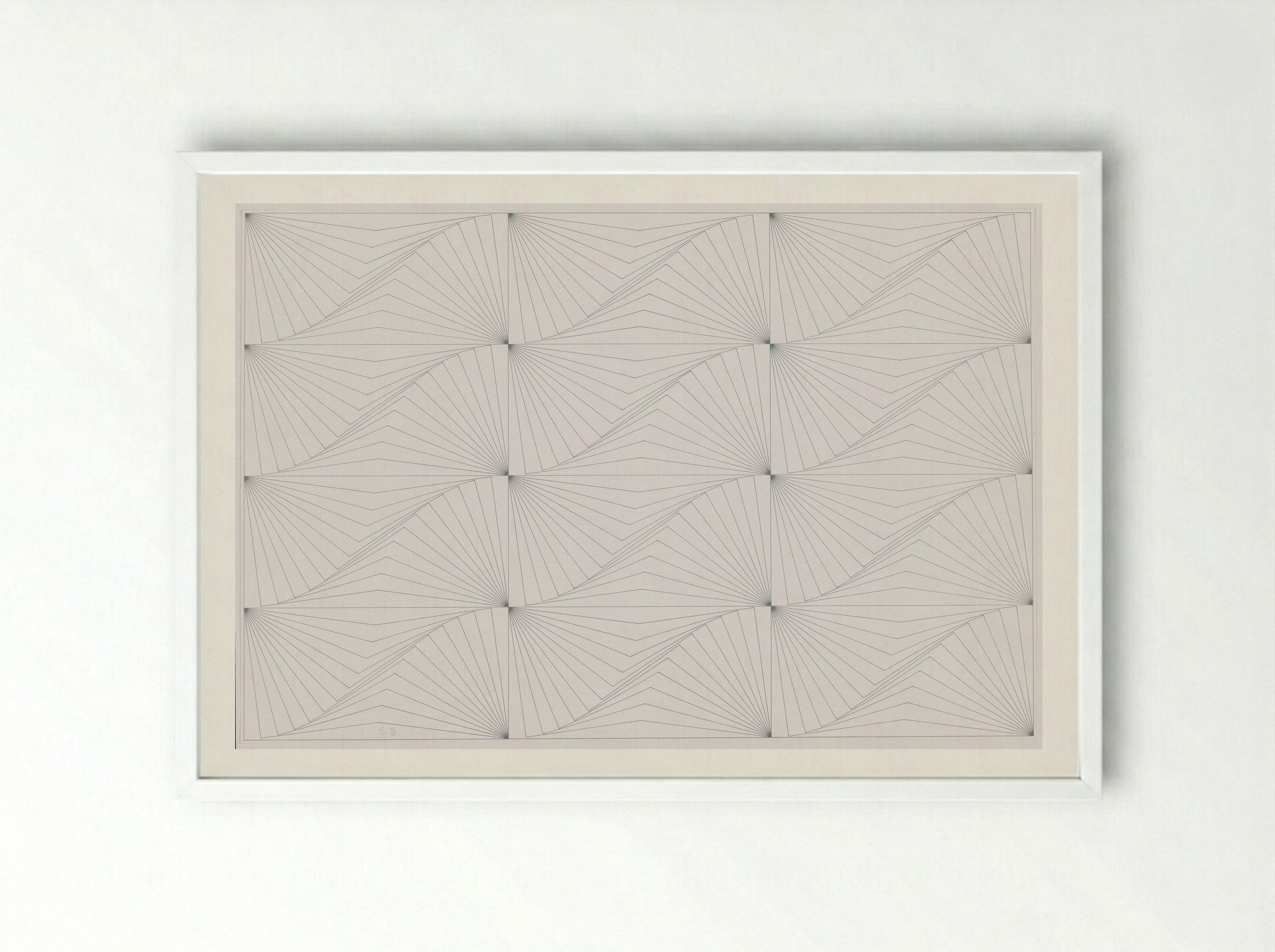 Genève Blanc - Edna Andrade - Framed Print White
