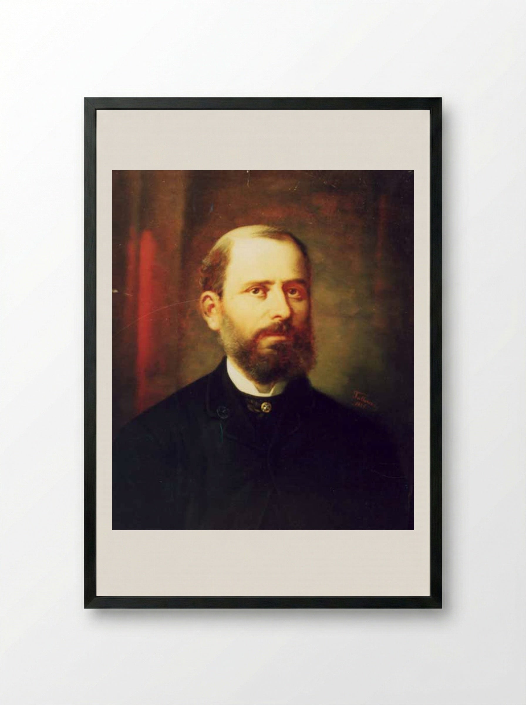 Ion Grădişteanu - Gheorghe Tattarescu - Framed Print Black
