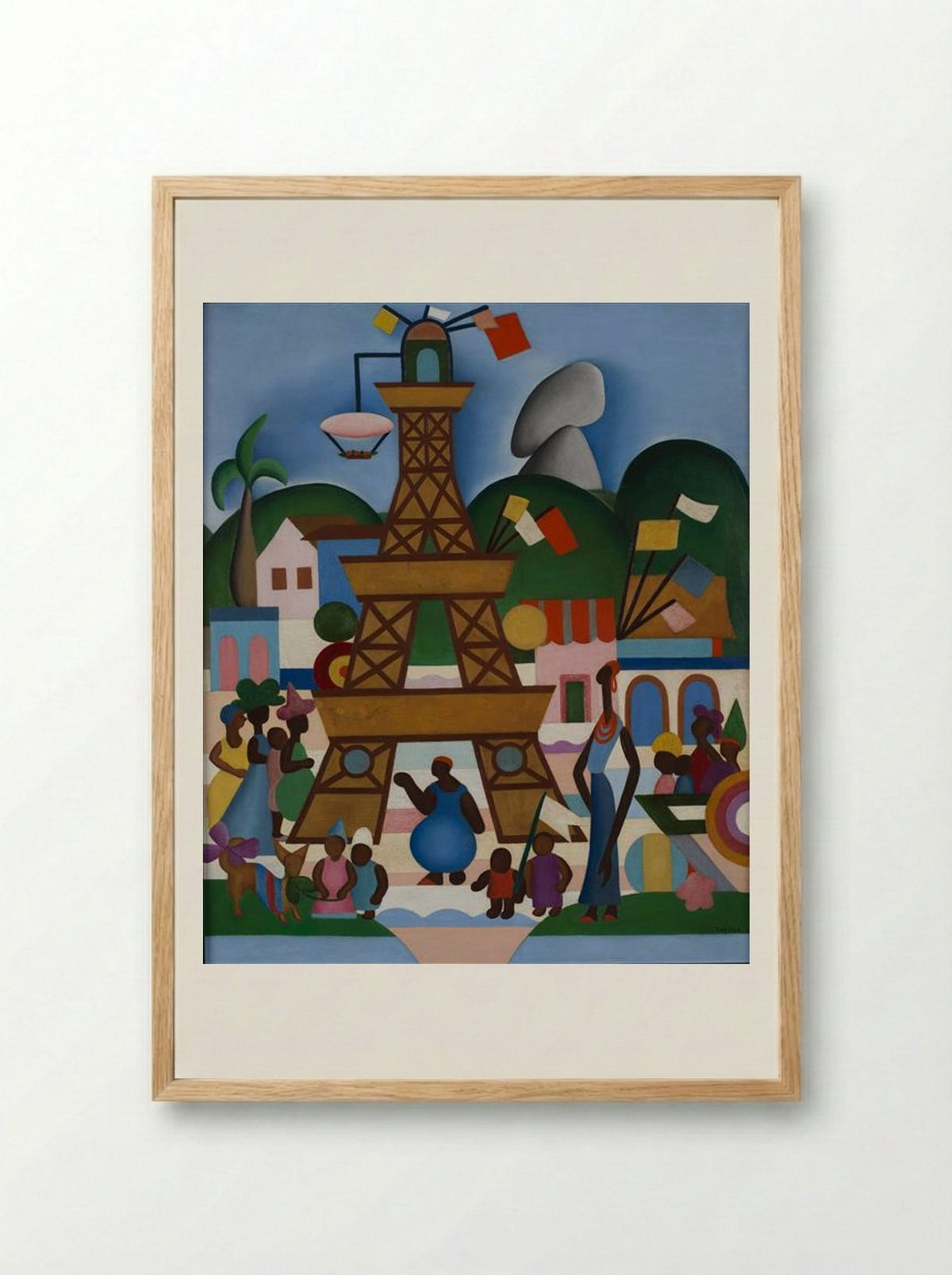 Carnaval em Madureira - Tarsila do Amaral - Framed Print Wood
