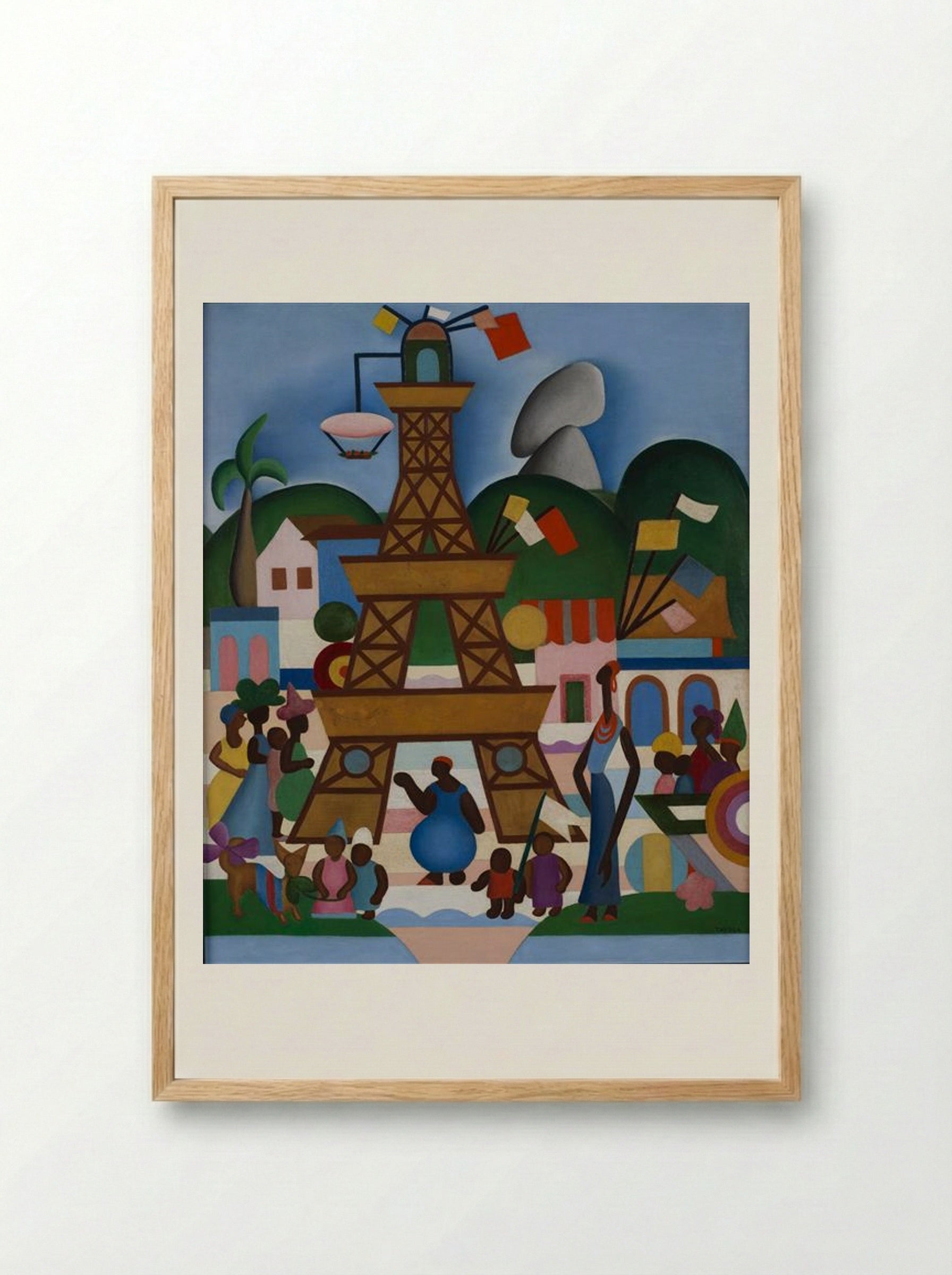 Carnaval em Madureira - Tarsila do Amaral - Framed Print Wood