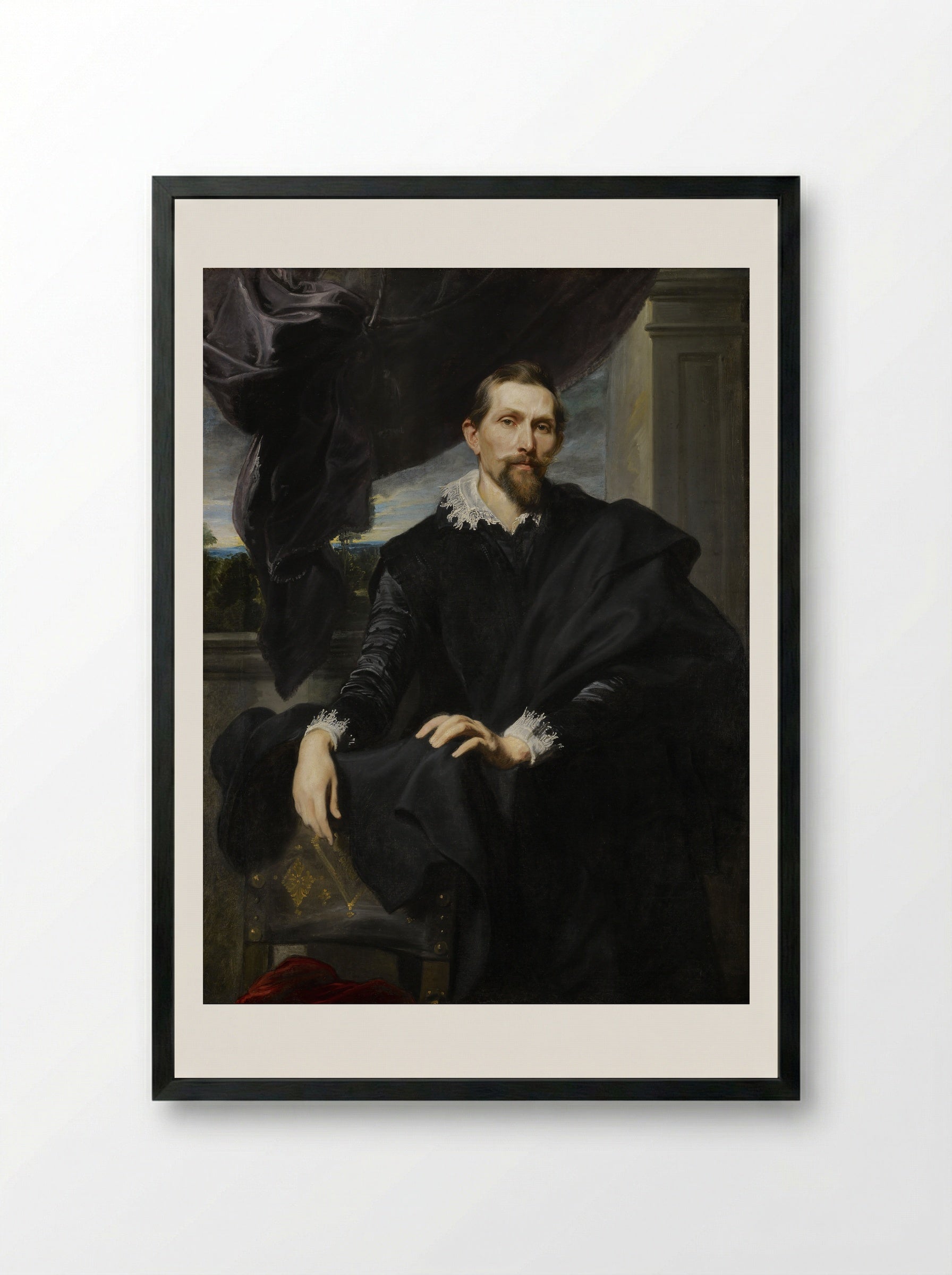 Frans Snyders - Anthony van Dyck - Framed Print Black