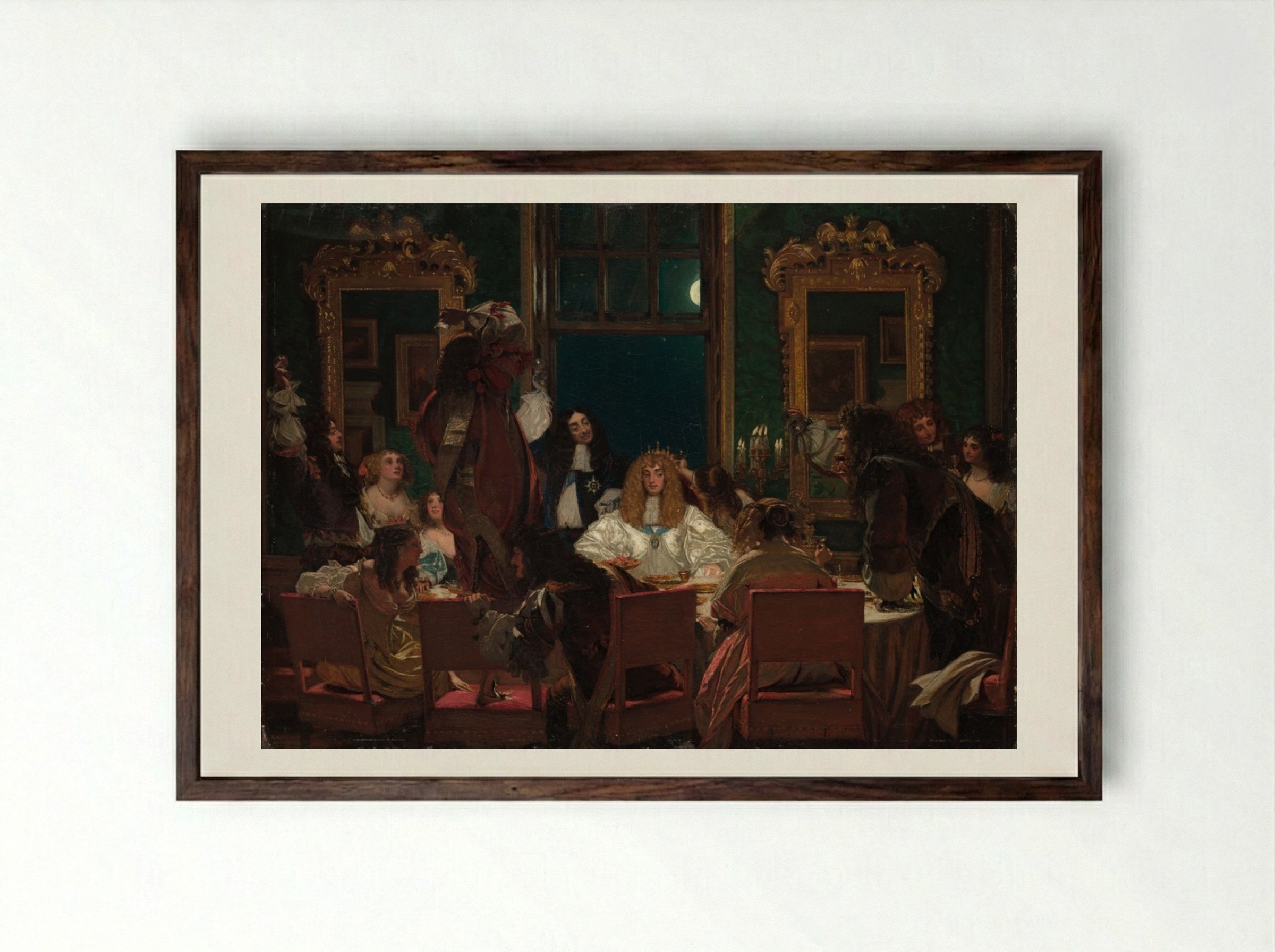 The Life of Buckingham - Augustus Leopold Egg - Framed Print Dark Wood