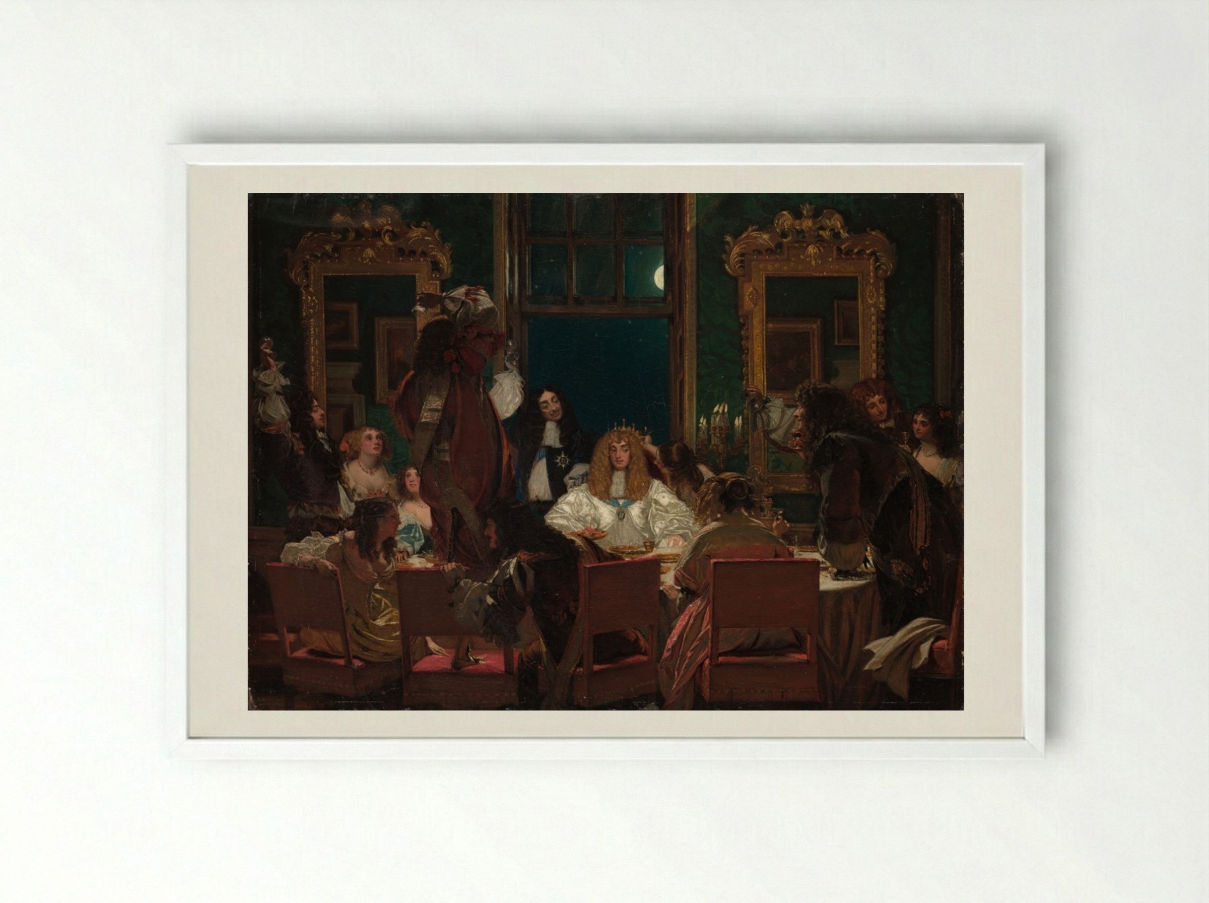 The Life of Buckingham - Augustus Leopold Egg - Framed Print White