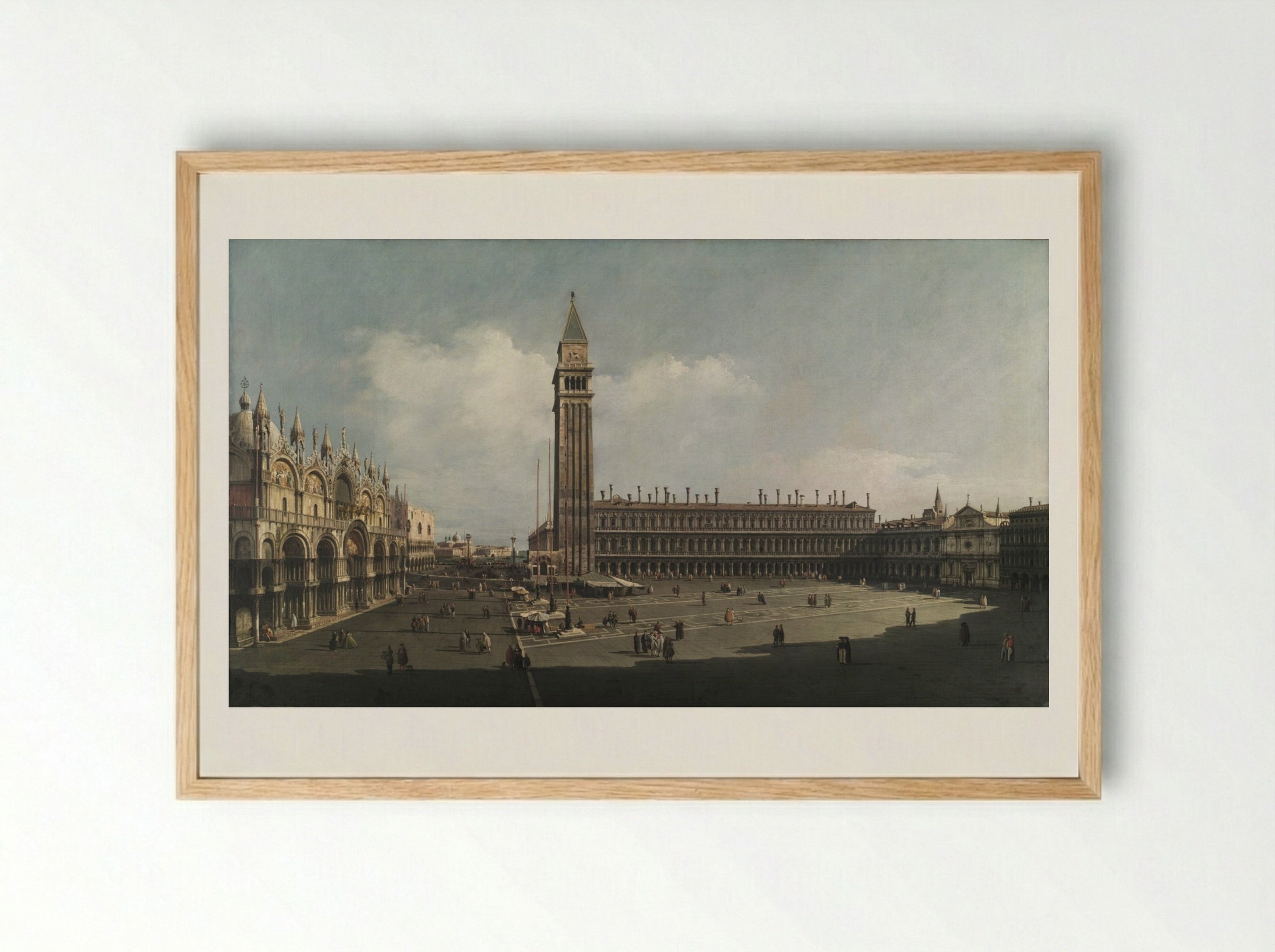 Piazza San Marco, Venice - Bernardo Bellotto - Framed Print Wood