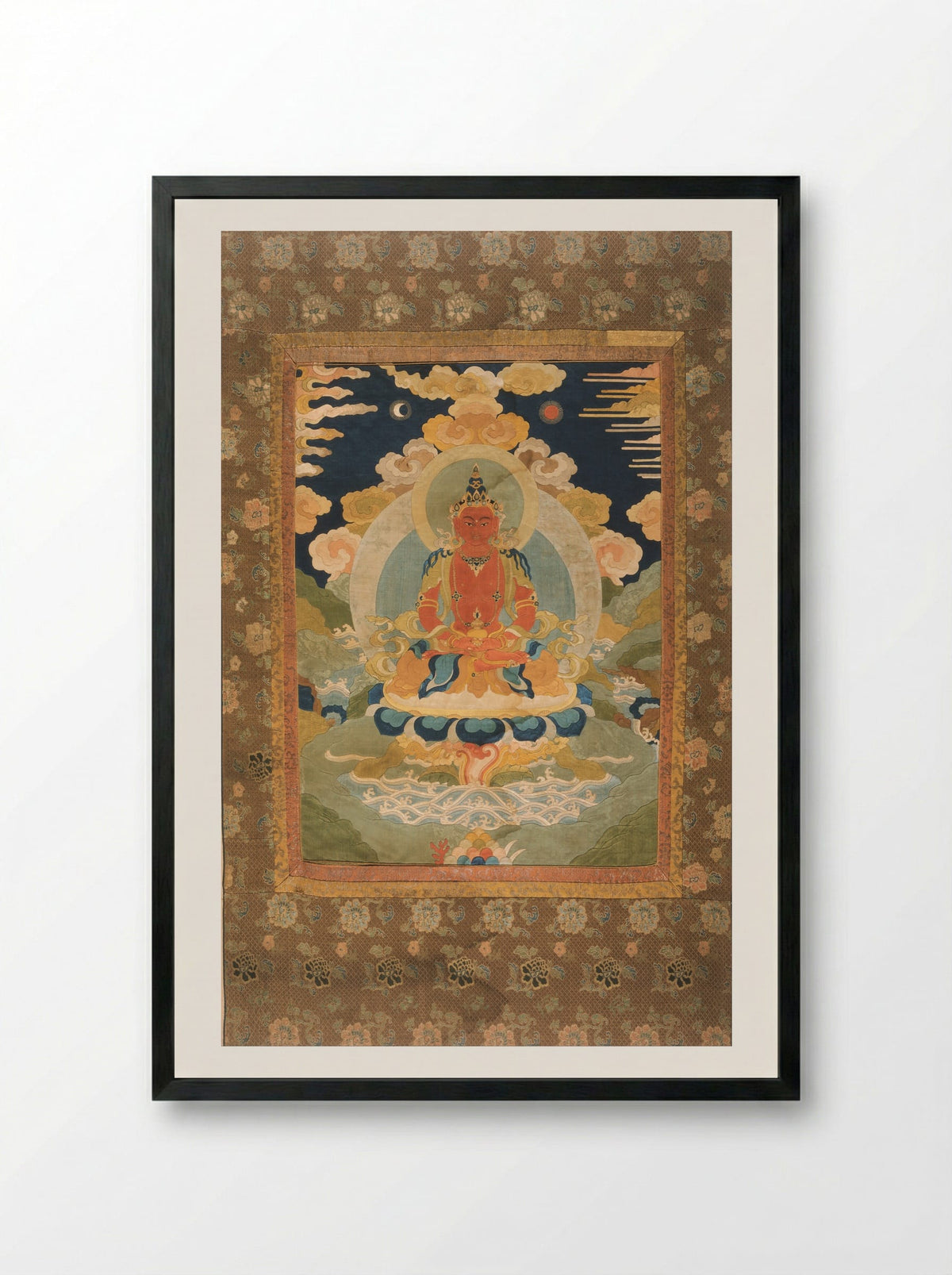 Bodhisattva from Mogao Cave 329 - Unknown Artist - Framed Print Black