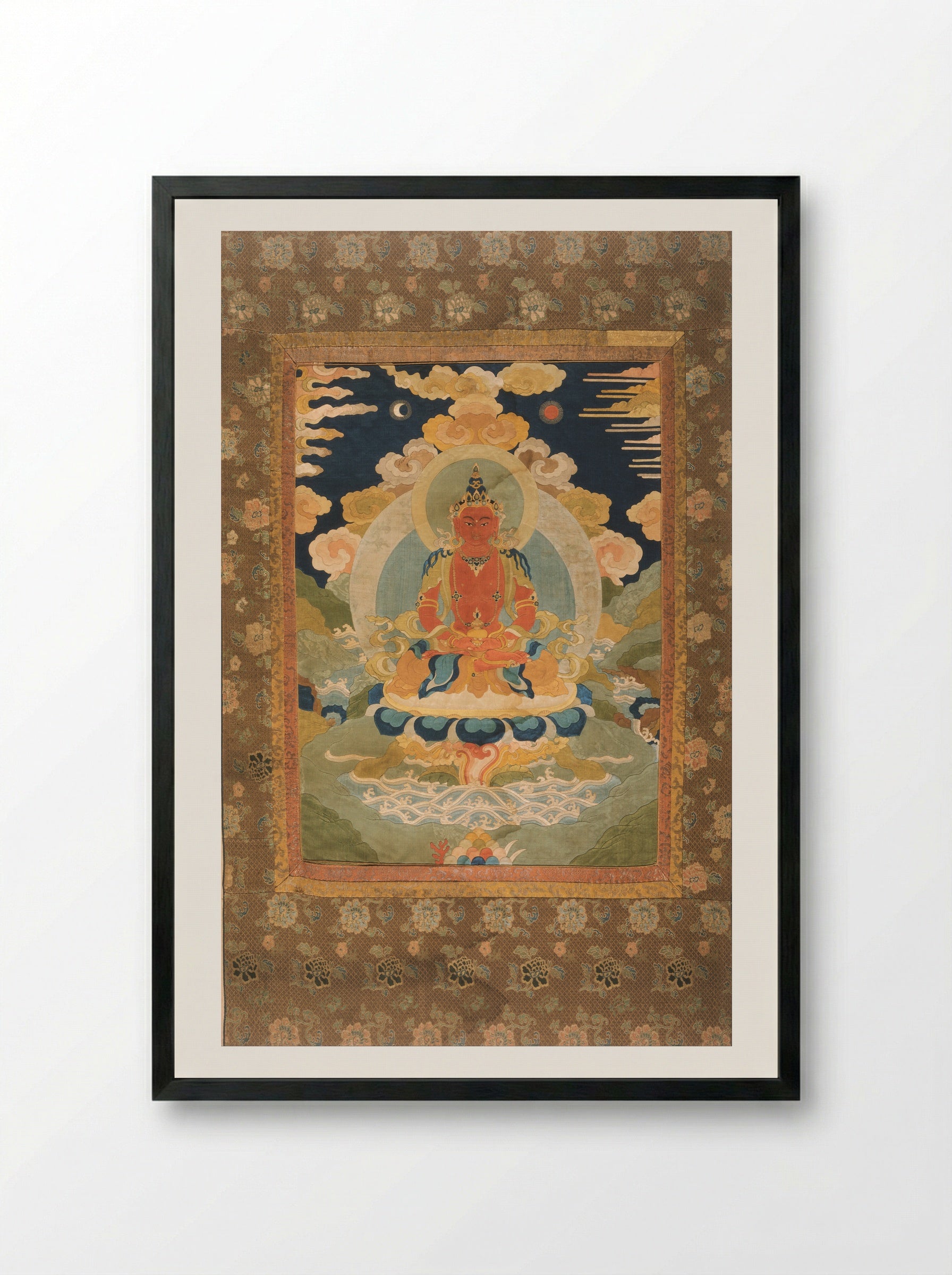 Bodhisattva from Mogao Cave 329 - Unknown Artist - Framed Print Black