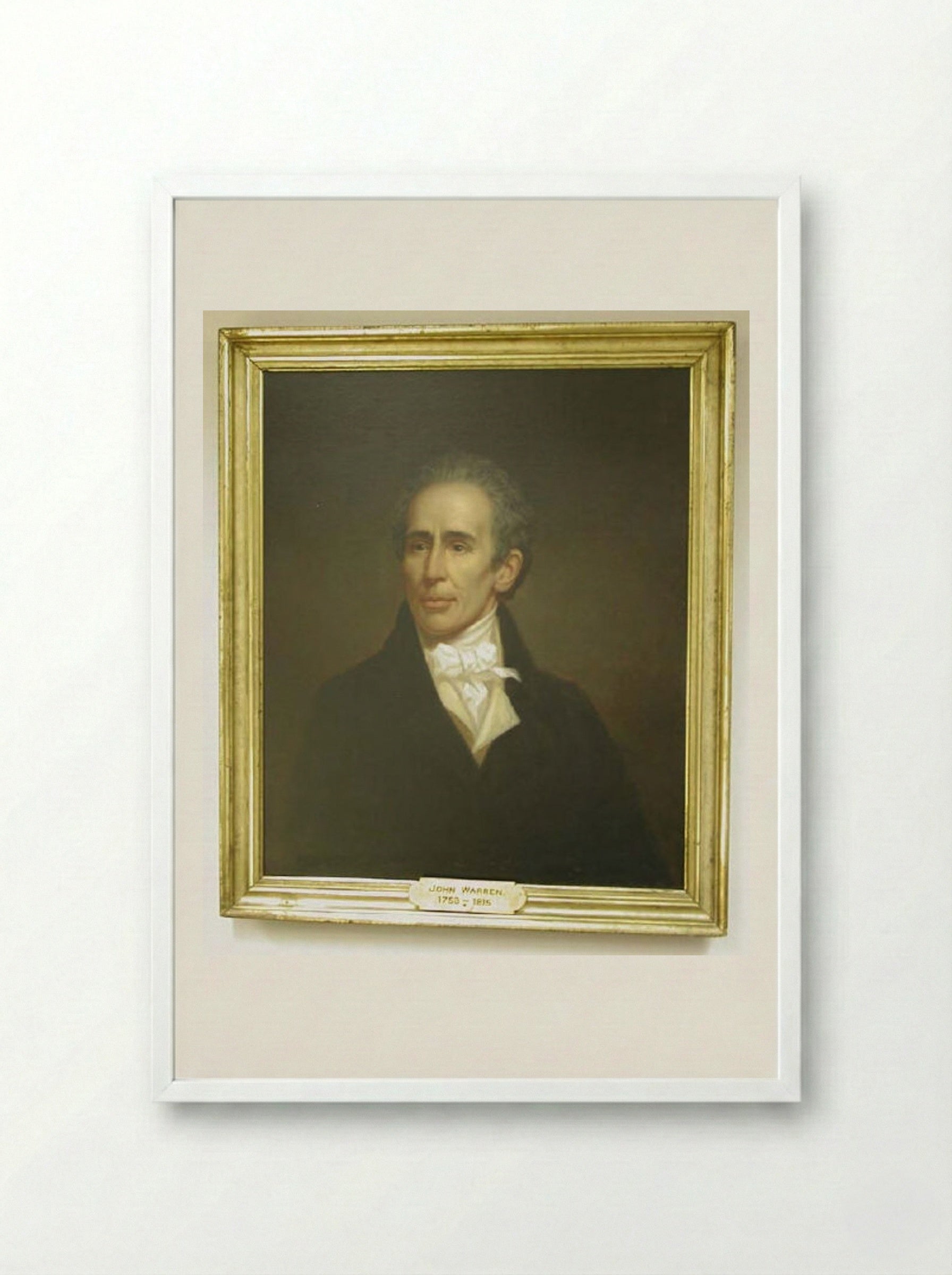 John Warren (1753-1815), after Rembrandt Peale - Fine Art Print - Framed Print White