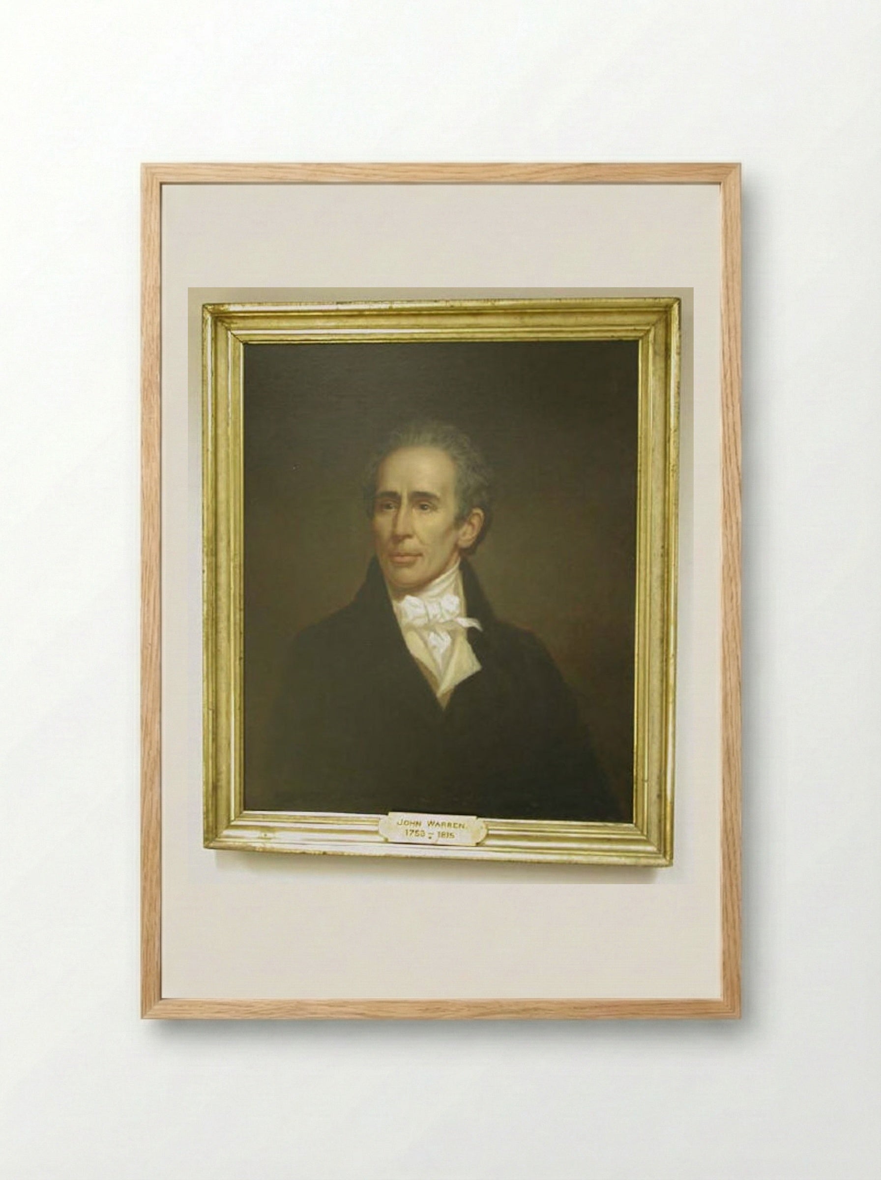 John Warren (1753-1815), after Rembrandt Peale - Fine Art Print - Framed Print Wood