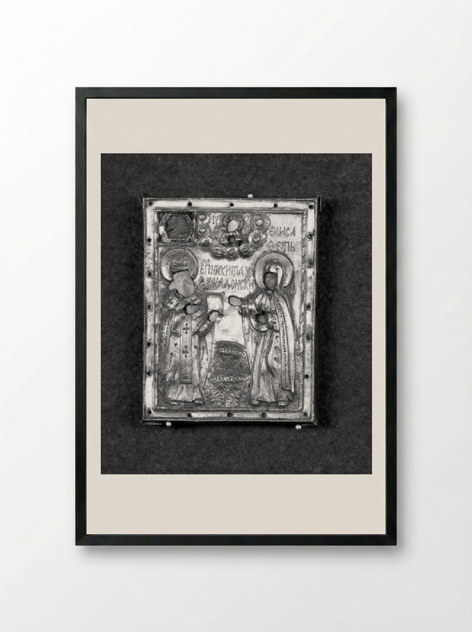 Two Saints - Nikita and Elizabeth - Fine Art Print - Framed Print Black