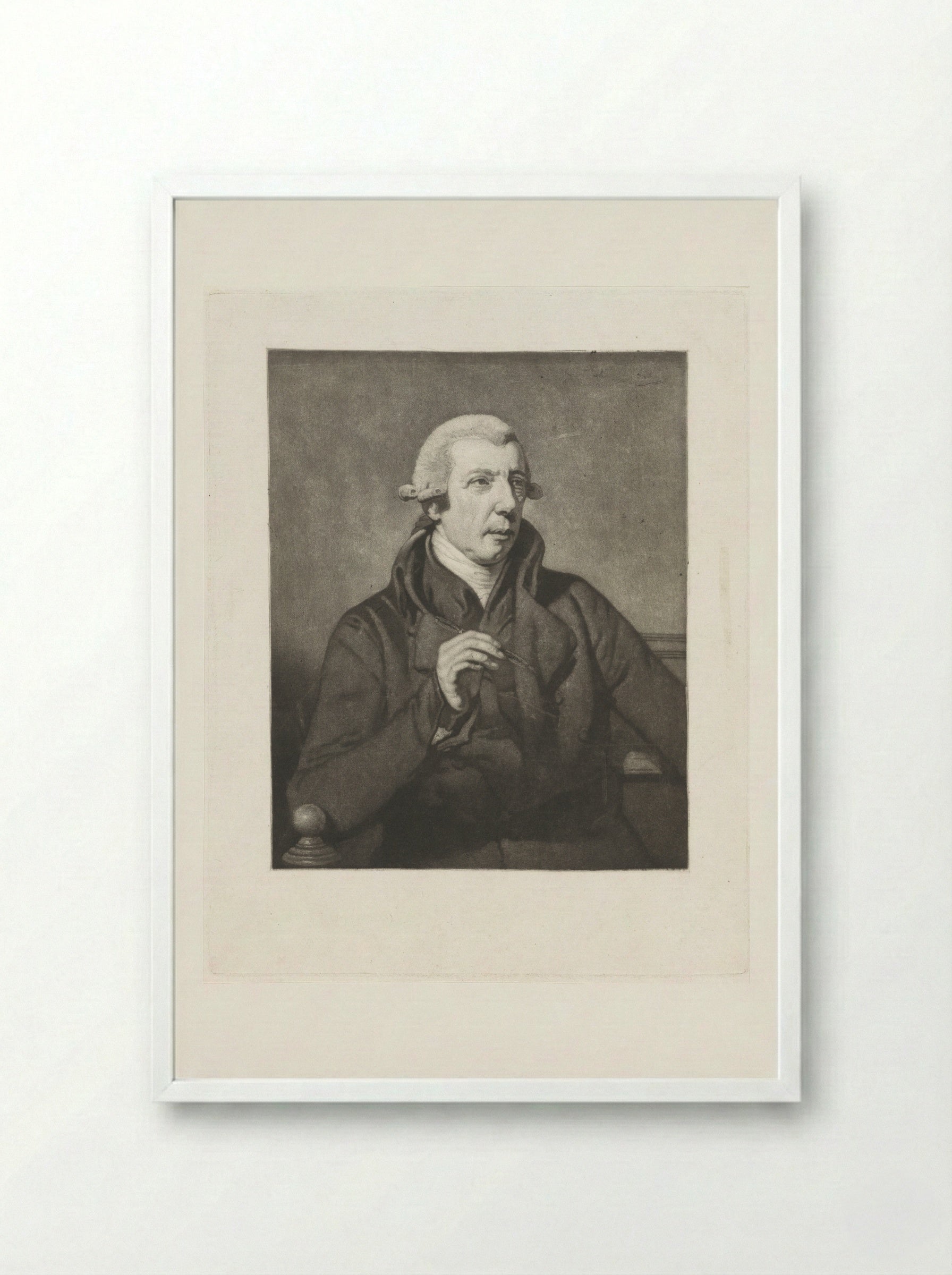 Portrait of a Gentleman - Reinier Vinkeles - Framed Print White