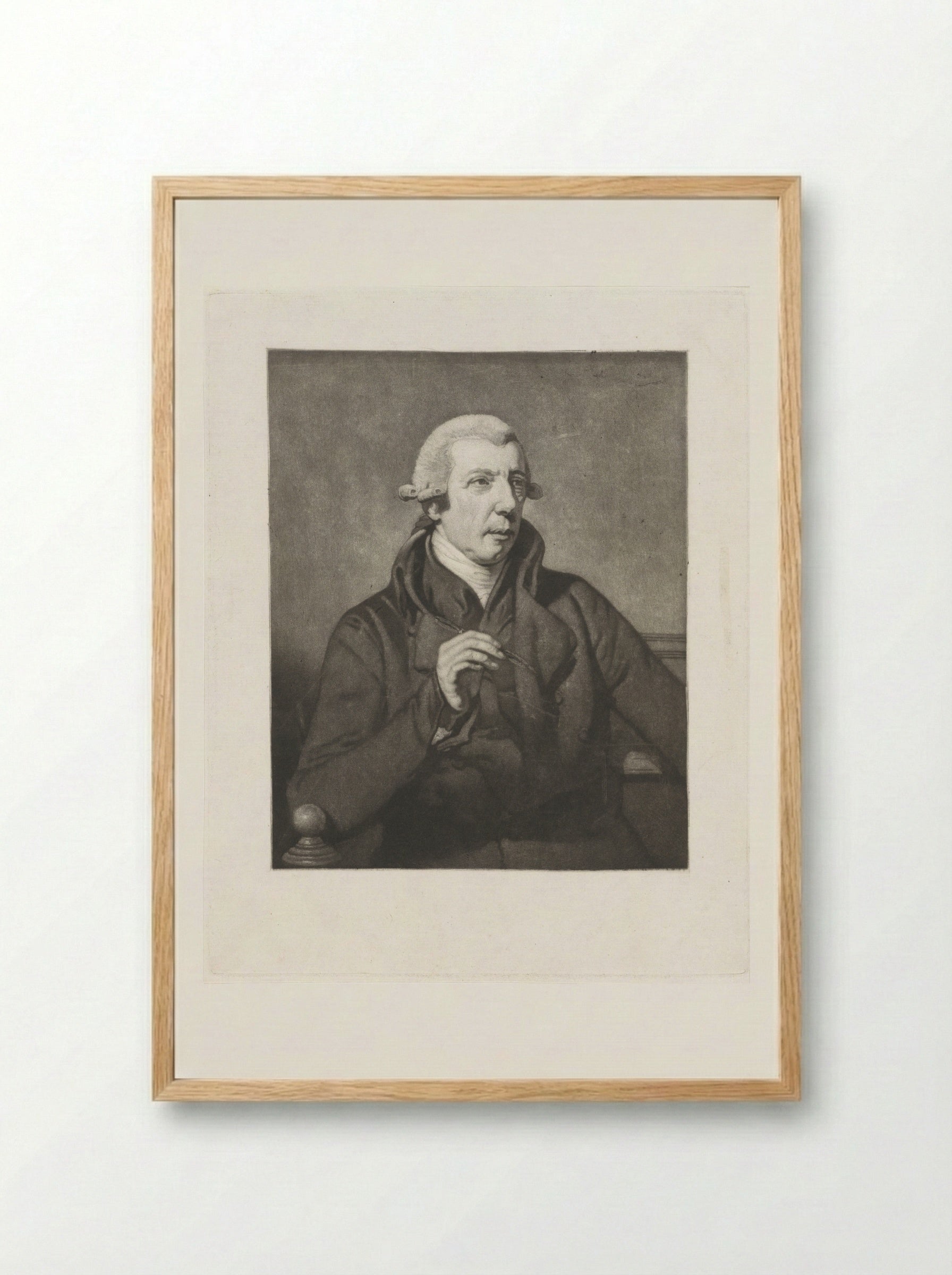 Portrait of a Gentleman - Reinier Vinkeles - Framed Print Wood