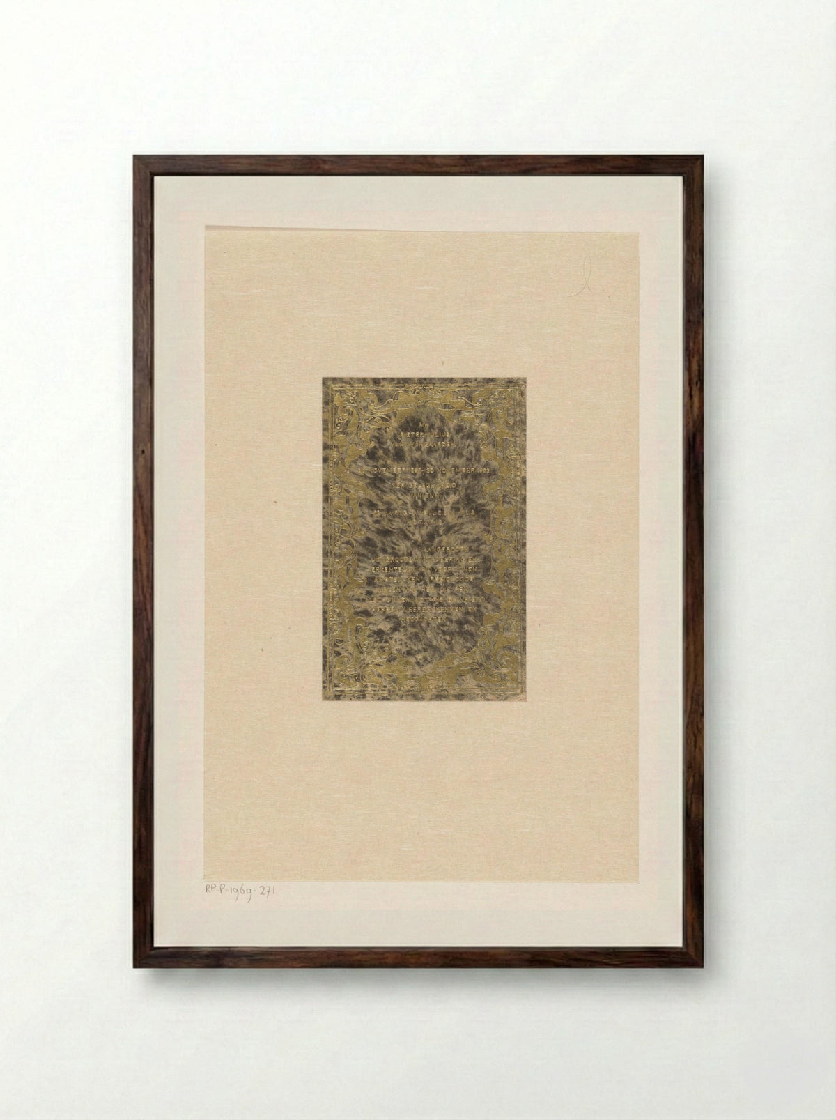 Huldeblijk aan Mr. Pieter Julius van Wijngaarden - Carel Adolph Lion Cachet - Framed Print Dark Wood