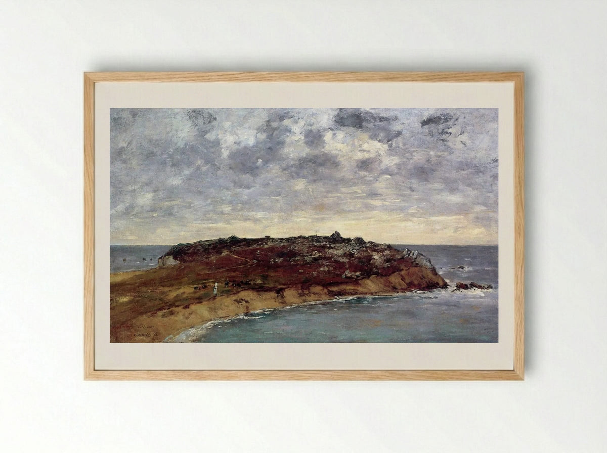 Camaret, Le Toulinguet - Eugène Boudin - Framed Print Wood