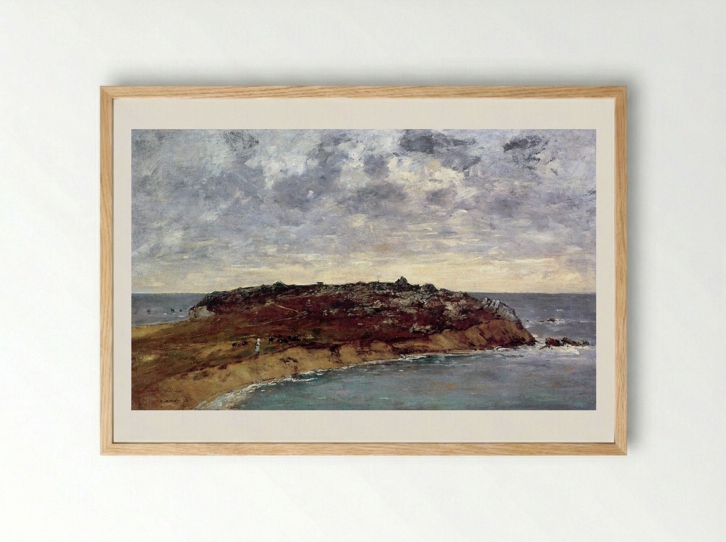 Camaret, Le Toulinguet - Eugène Boudin - Framed Print Wood
