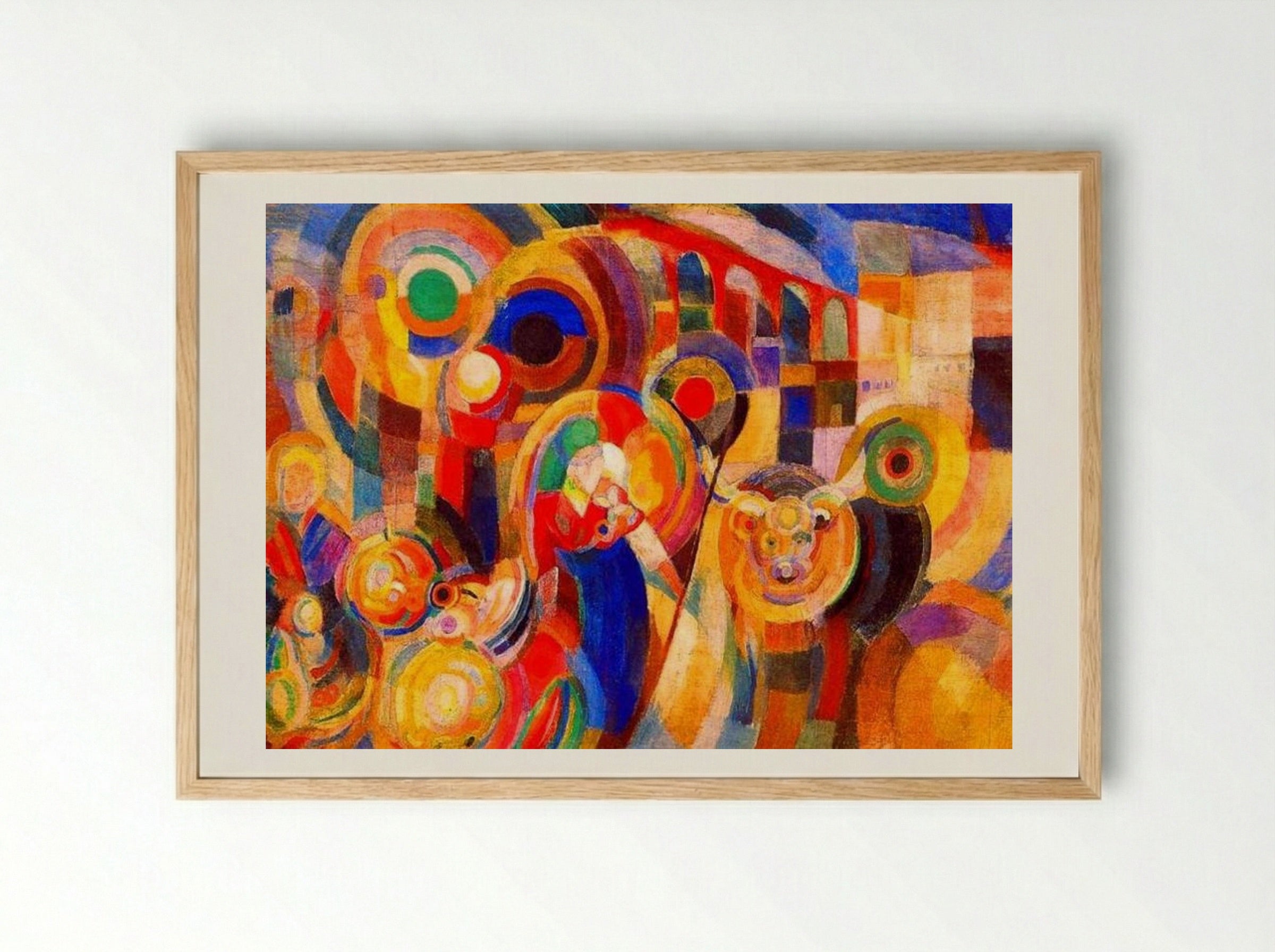 Market at Minho - Sonia Delaunay - Framed Print Wood