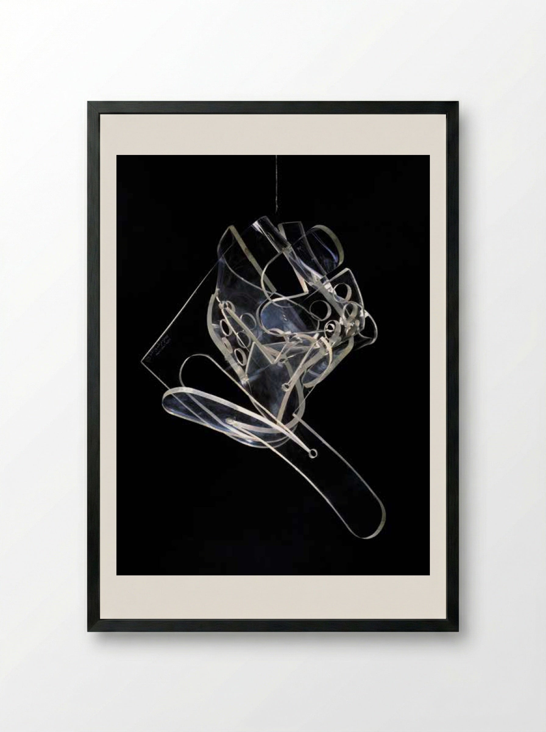 Leda and the Swan - László Moholy-Nagy - Framed Print Black