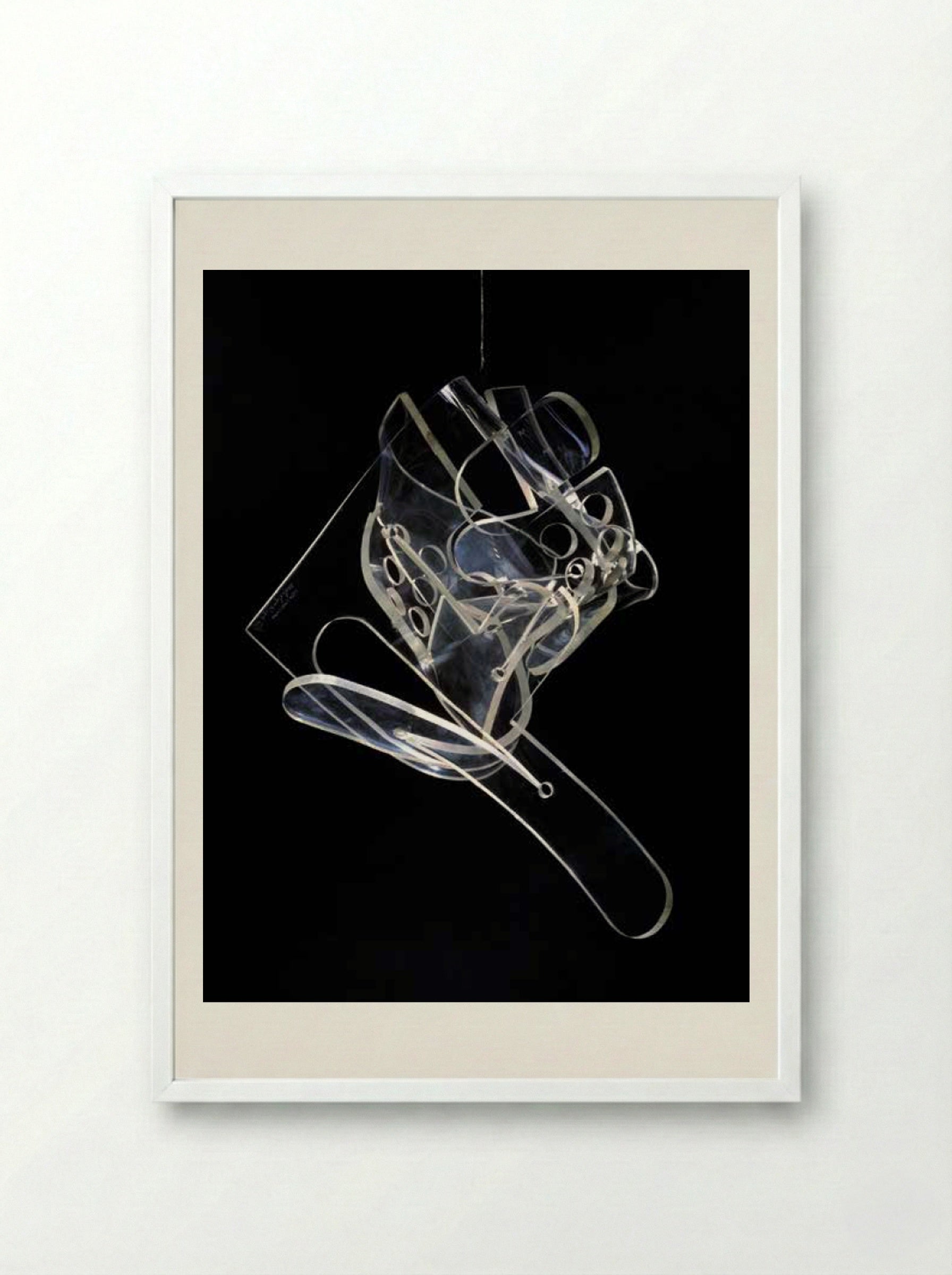 Leda and the Swan - László Moholy-Nagy - Framed Print White