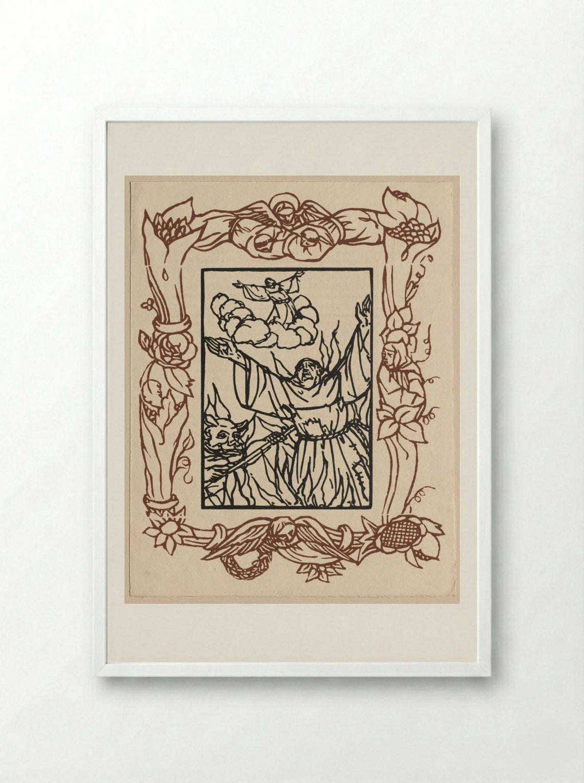 Small Flowers of Saint Francis - Émile Bernard - Framed Print White