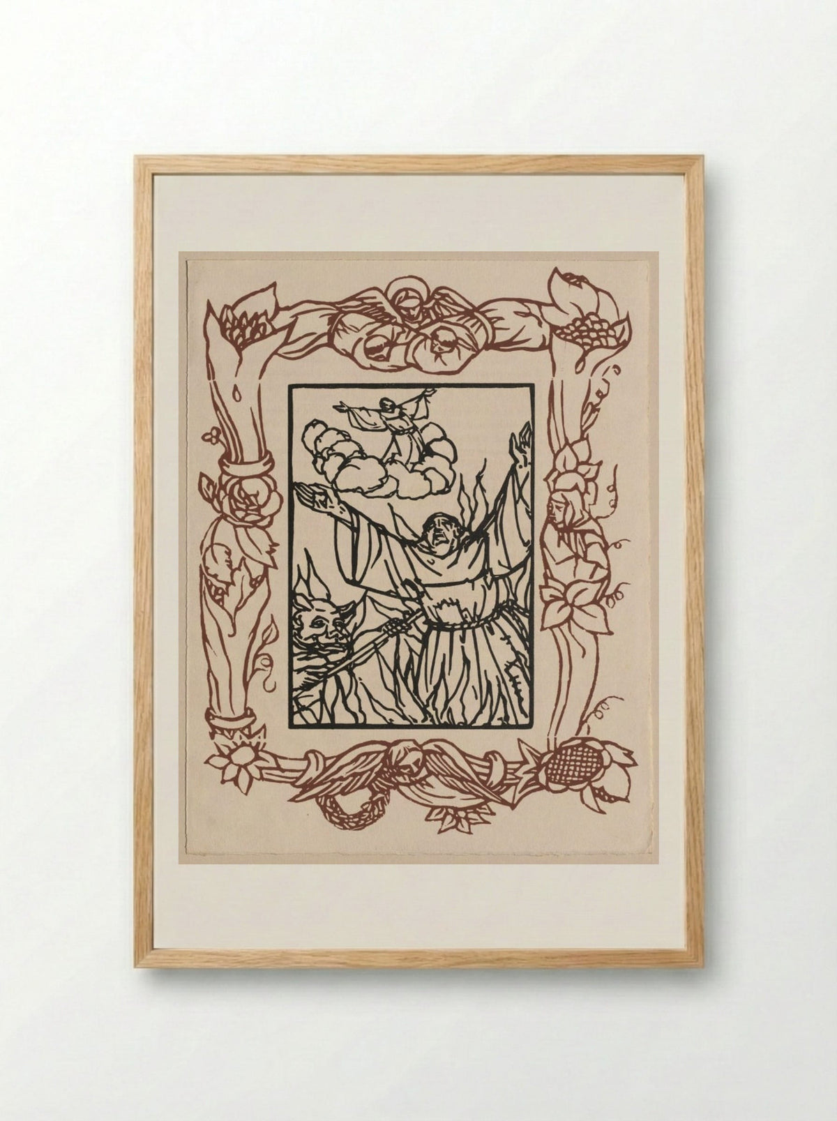 Small Flowers of Saint Francis - Émile Bernard - Framed Print Wood