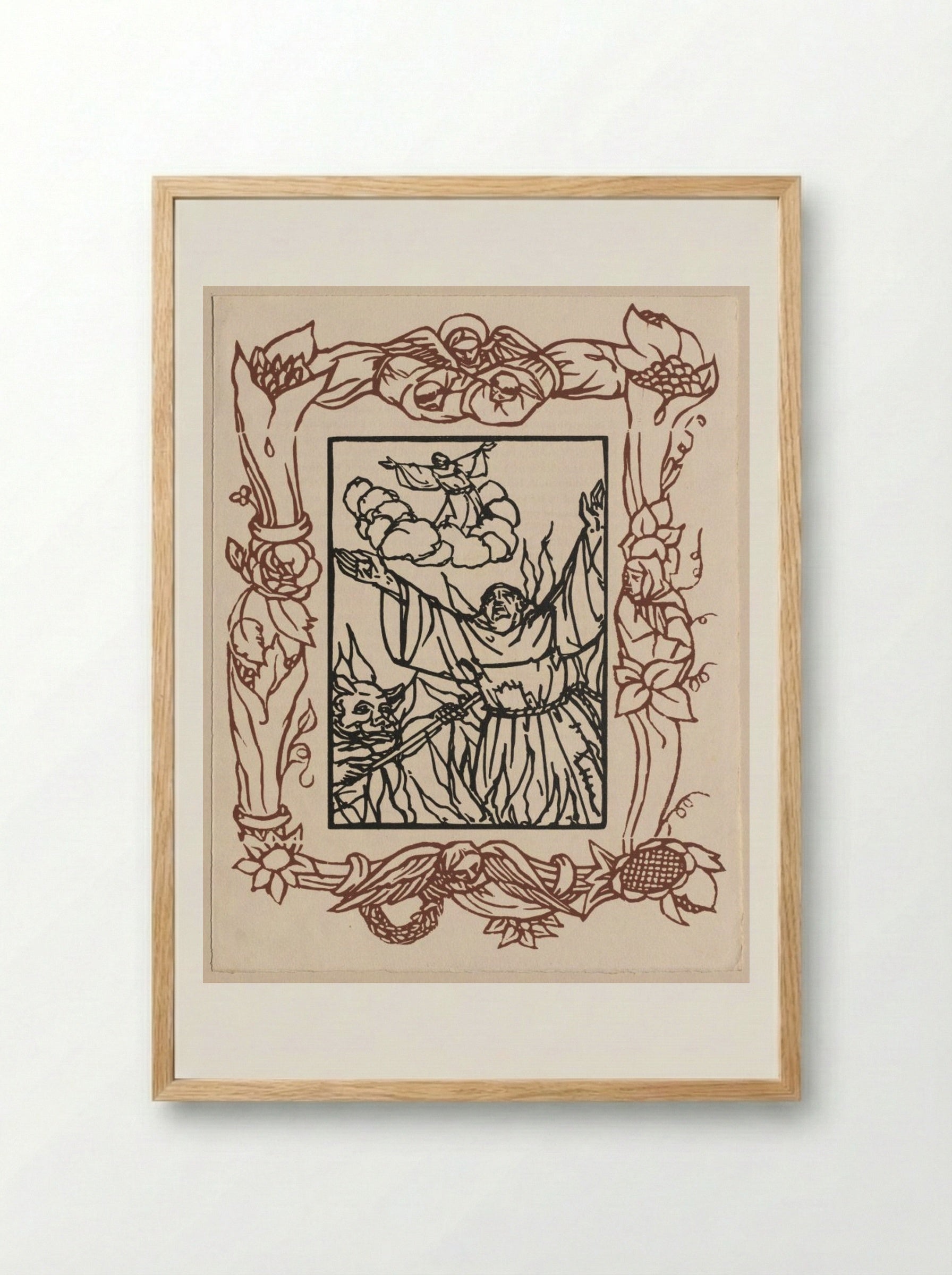 Small Flowers of Saint Francis - Émile Bernard - Framed Print Wood