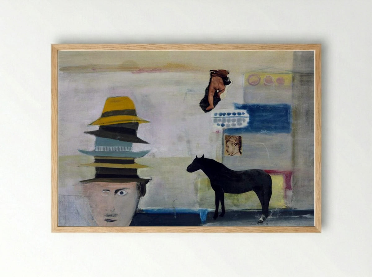 Winter Criminal Term - Conroy Maddox - Framed Print Wood