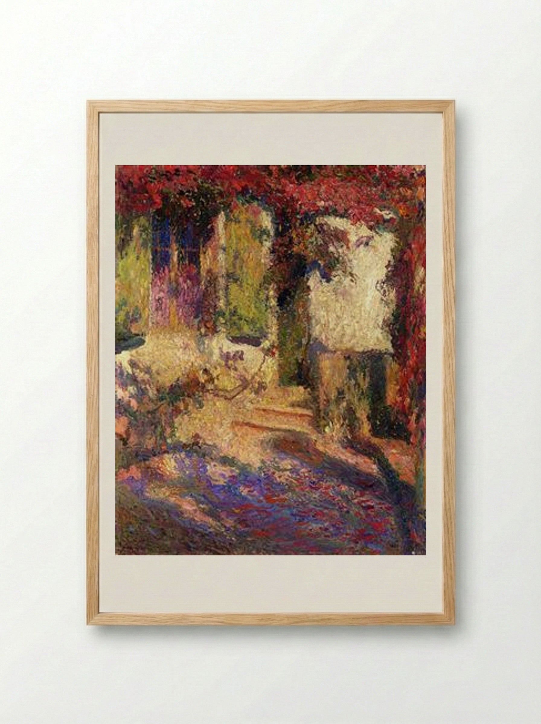 Pergola at the South Door of Marquayrol - Henri Martin - Framed Print Wood