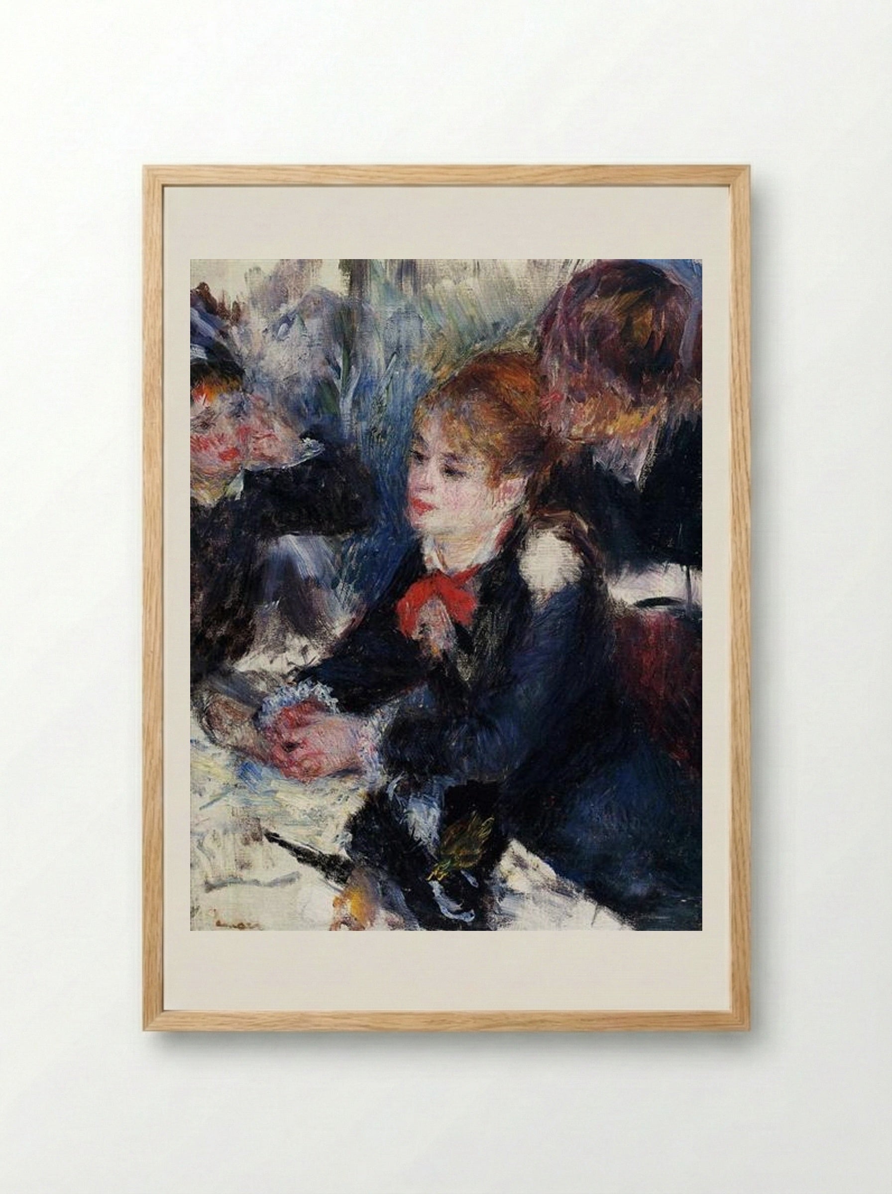 At the Milliner's - Pierre-Auguste Renoir - Framed Print Wood