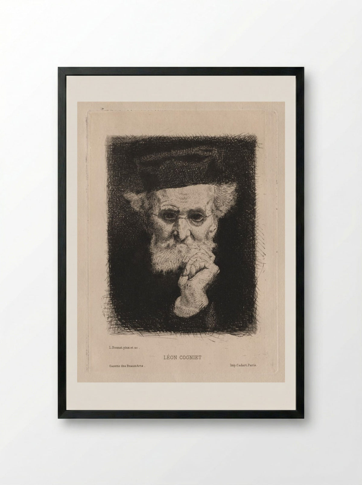 Léon Cogniet - Léon Bonnat - Framed Print Black