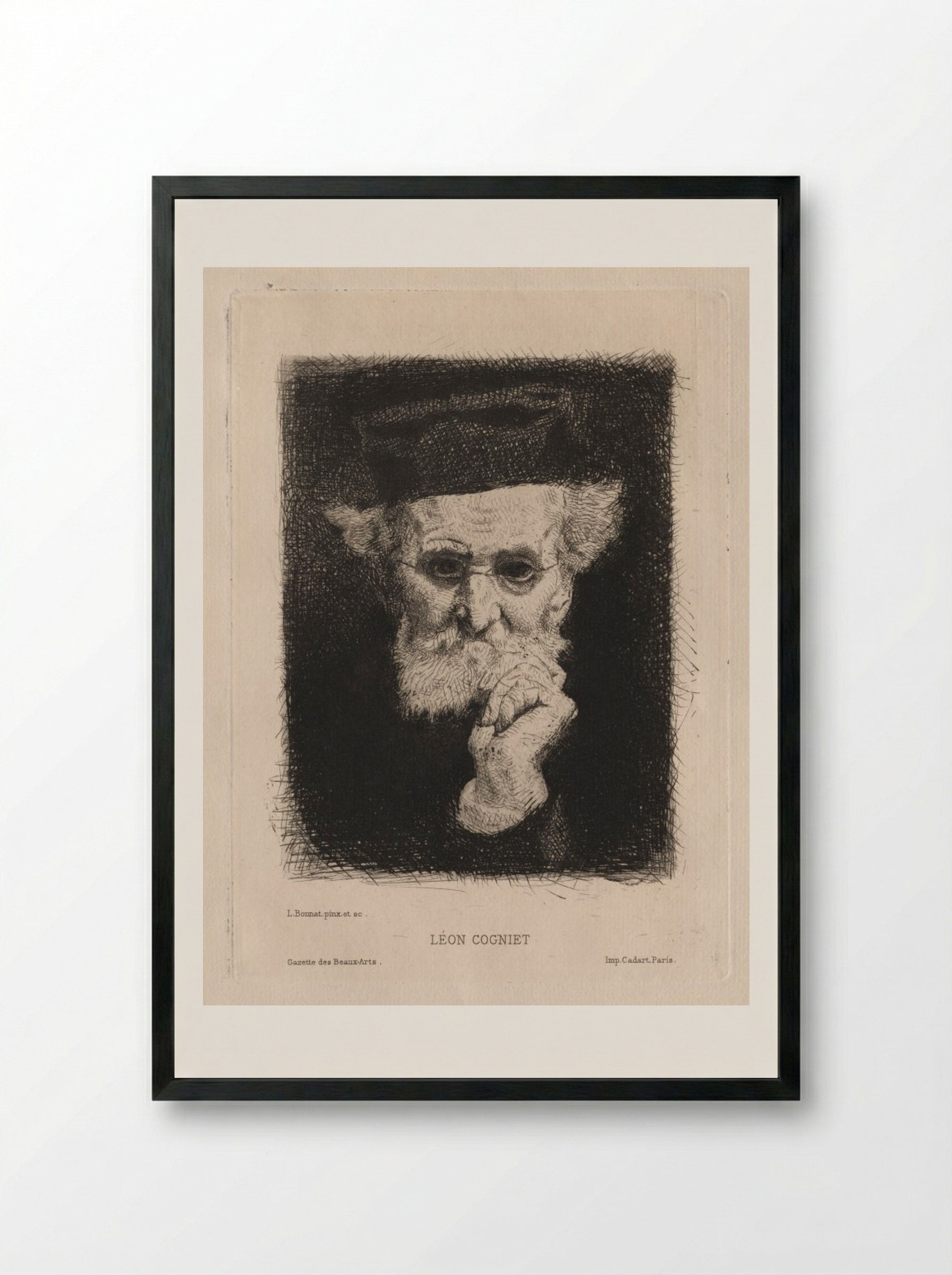Léon Cogniet - Léon Bonnat - Framed Print Black