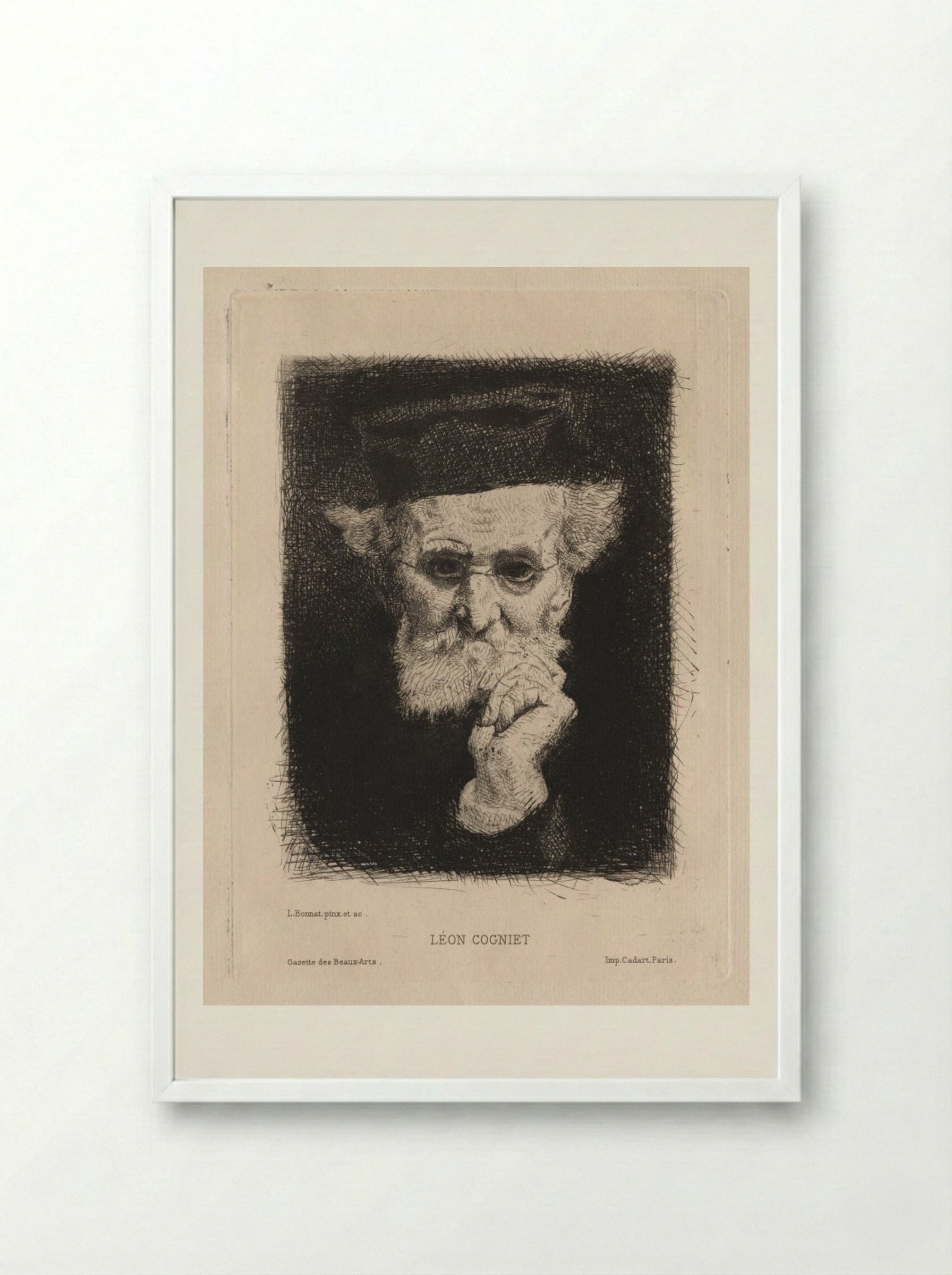 Léon Cogniet - Léon Bonnat - Framed Print White