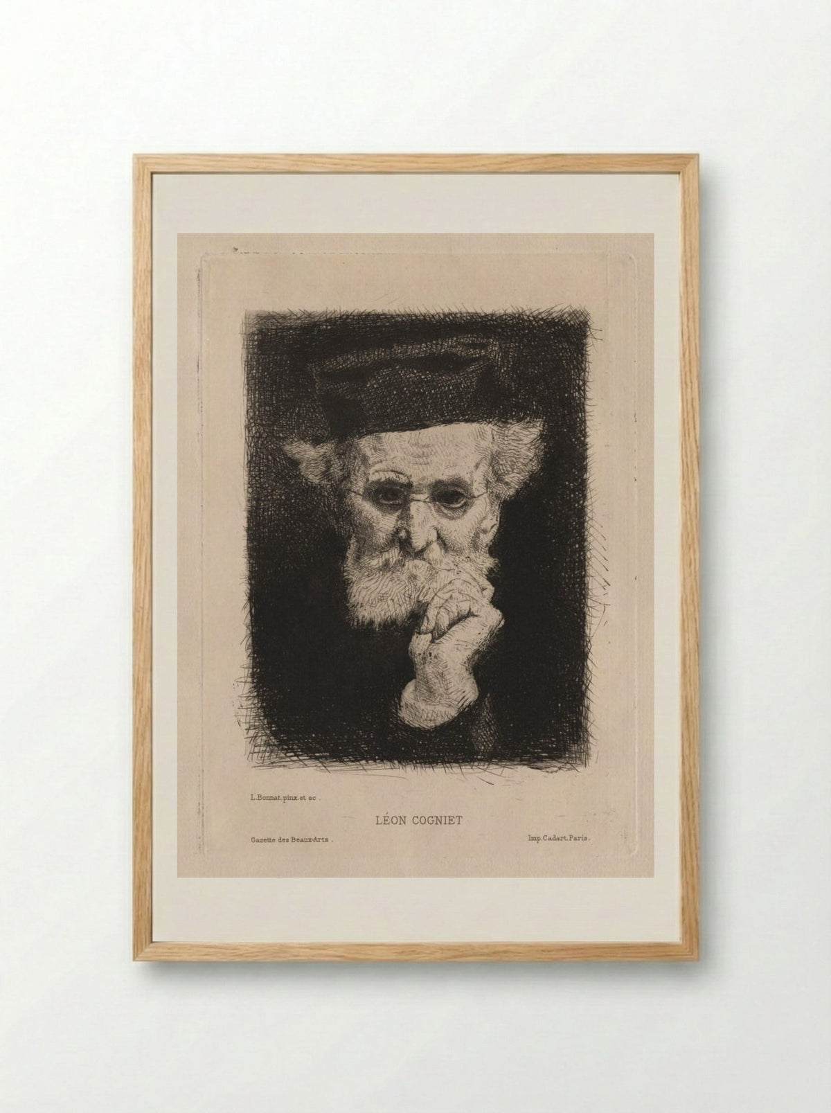 Léon Cogniet - Léon Bonnat - Framed Print Wood