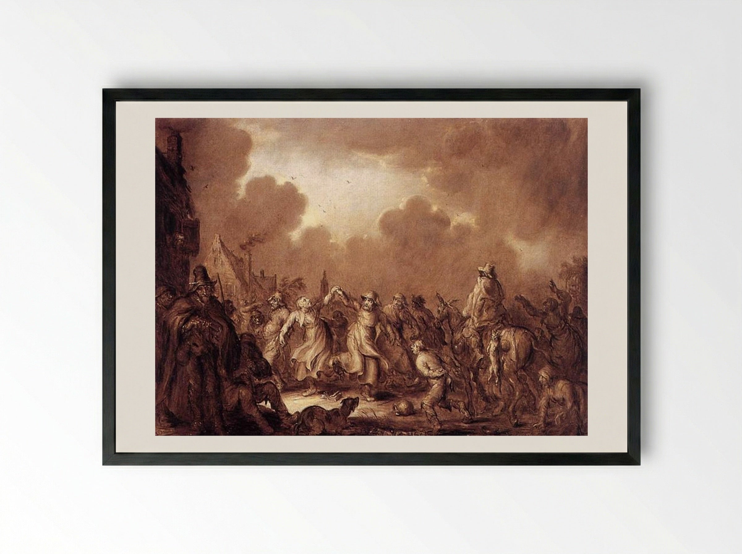 Fools Have the Most Fun - Adriaen van de Venne - Framed Print Black