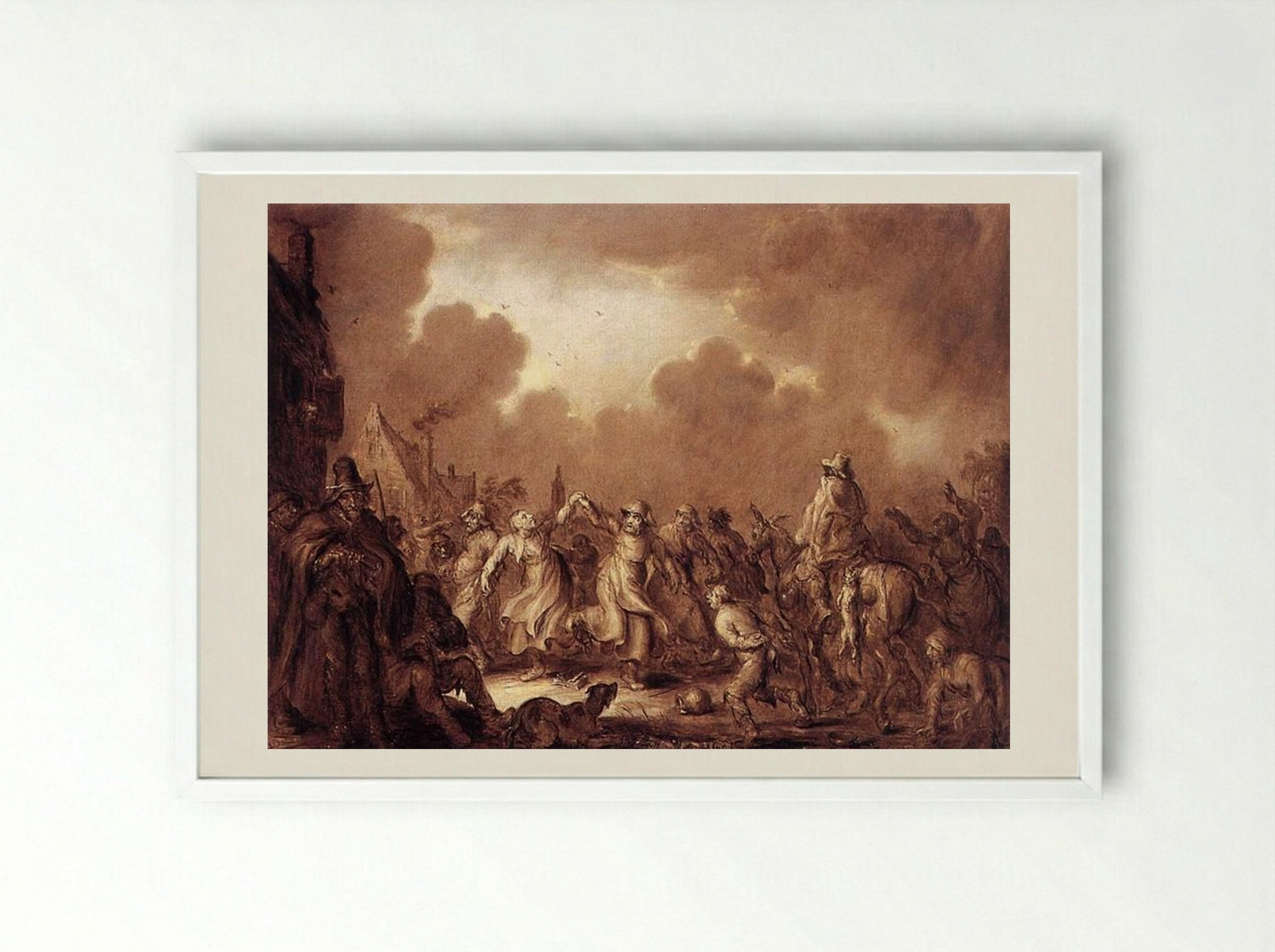 Fools Have the Most Fun - Adriaen van de Venne - Framed Print White
