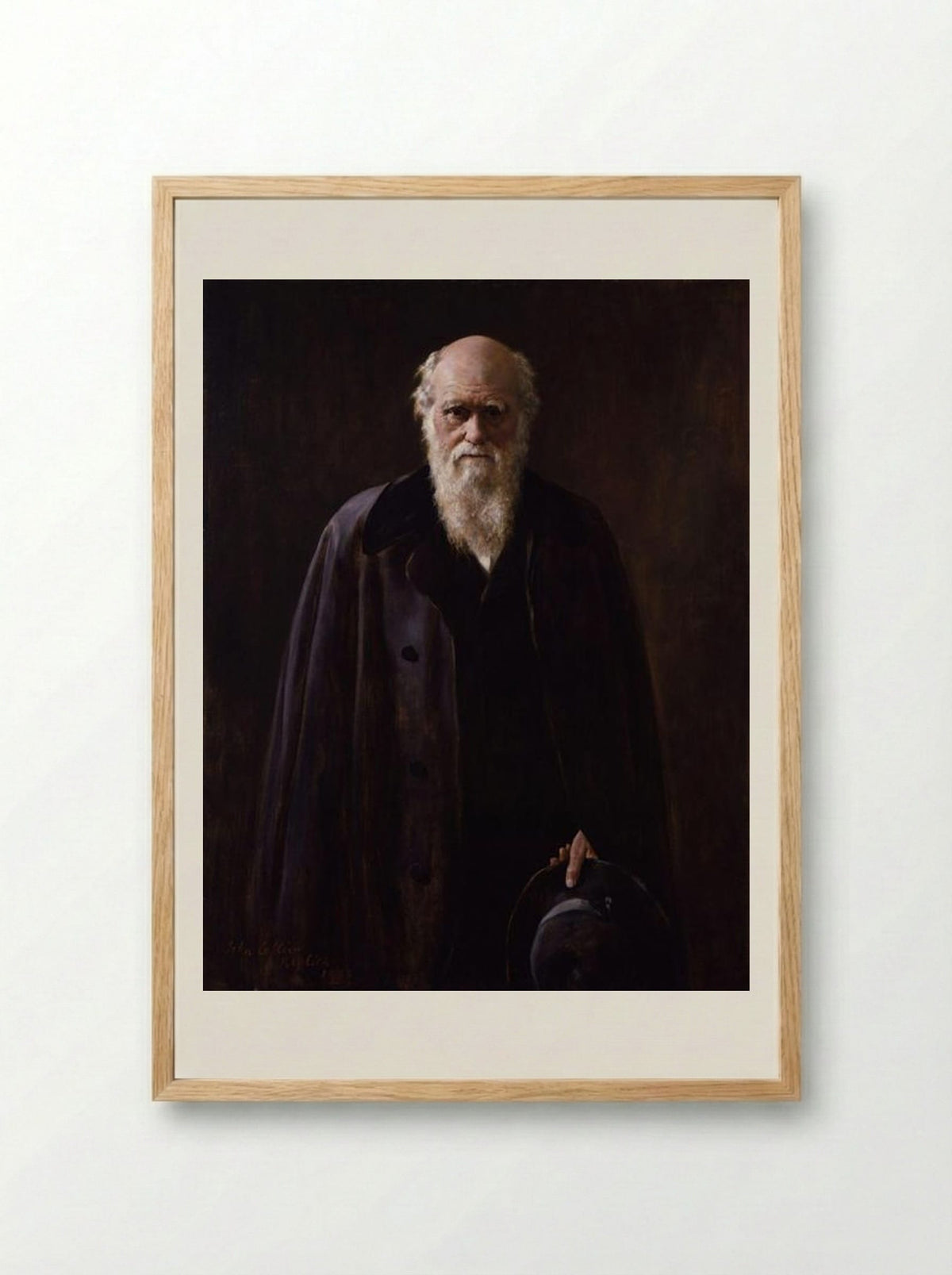 Charles Robert Darwin - John Collier - Framed Print Wood