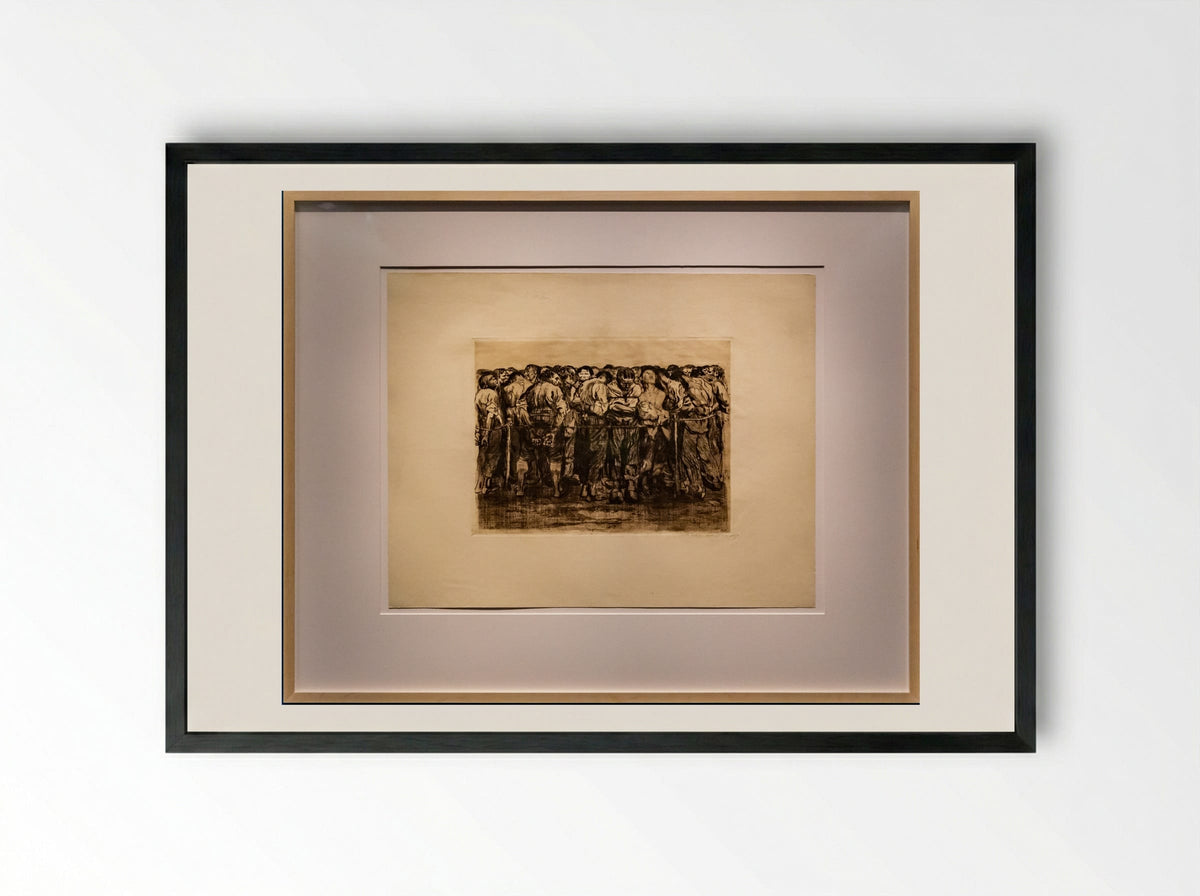 The Prisoners - Käthe Kollwitz - Framed Print Black