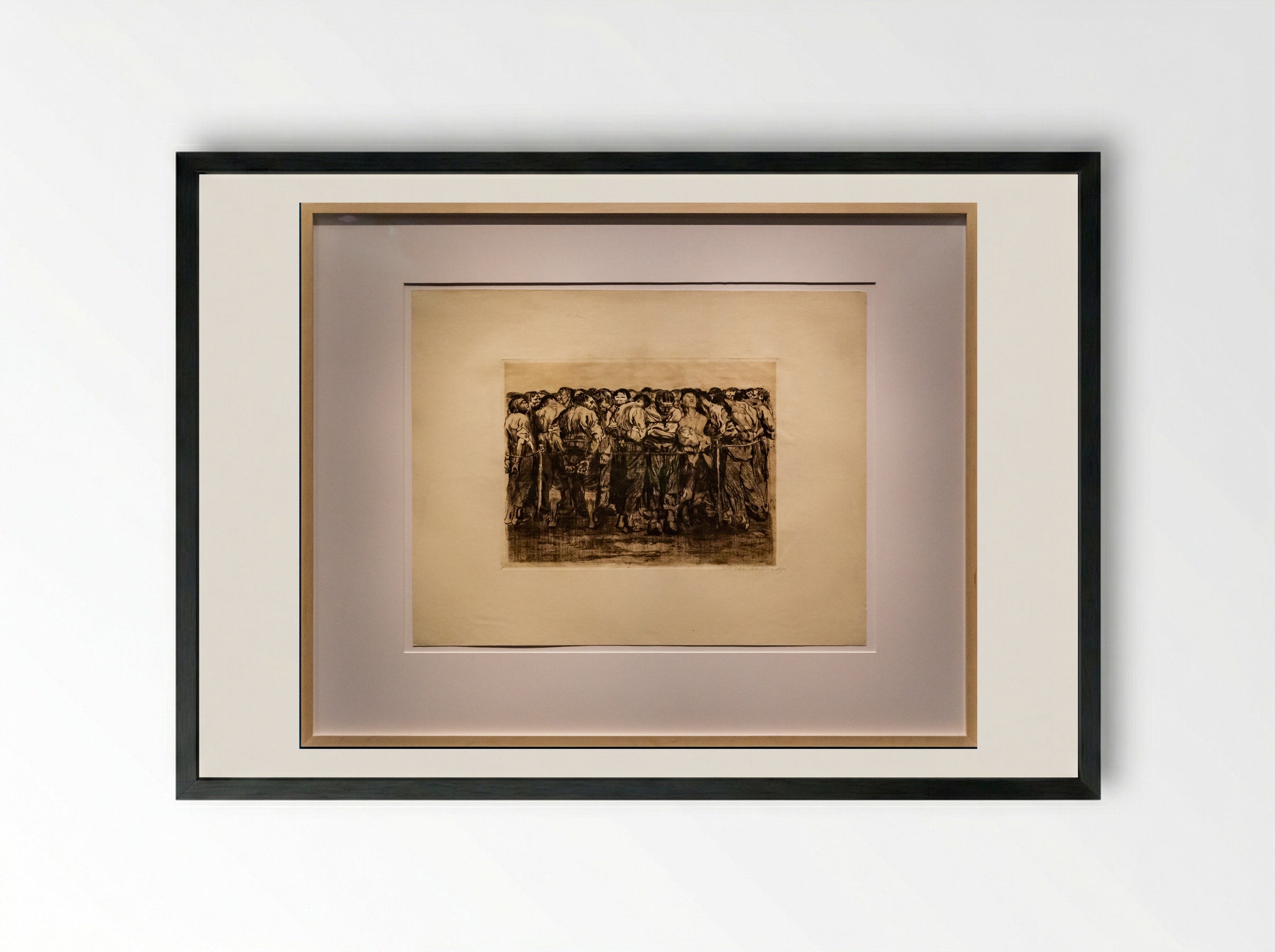 The Prisoners - Käthe Kollwitz - Framed Print Black