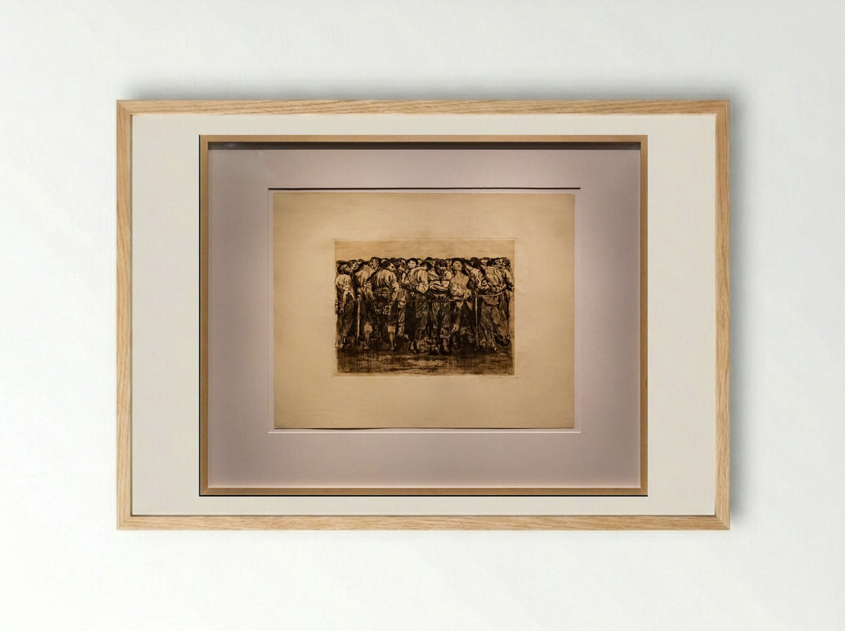 The Prisoners - Käthe Kollwitz - Framed Print Wood