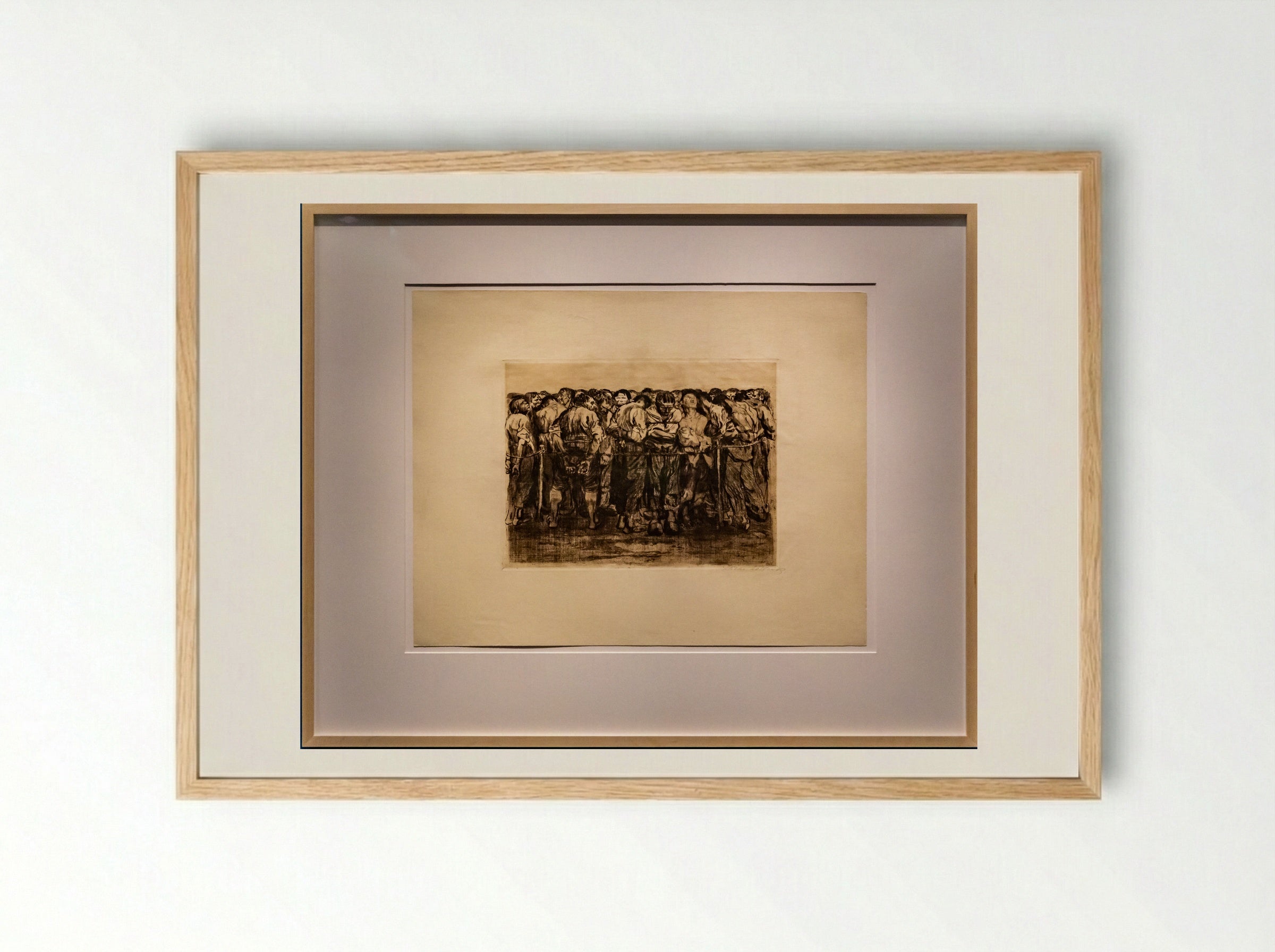 The Prisoners - Käthe Kollwitz - Framed Print Wood