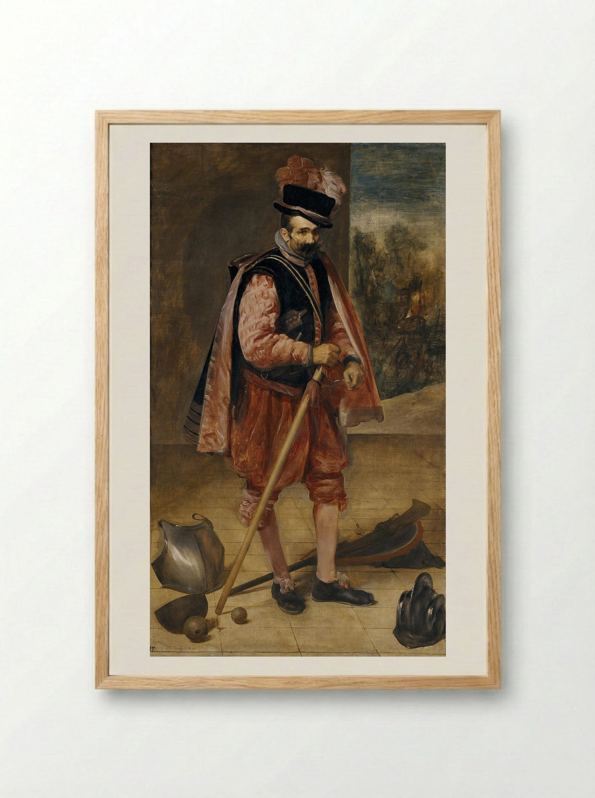 The Jester Don Juan of Austria - Diego Velázquez - Framed Print Wood