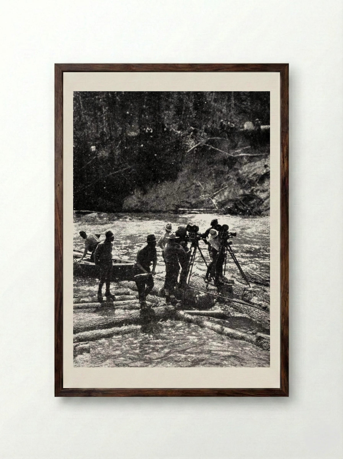 A Knockout - George Bellows - Framed Print Dark Wood