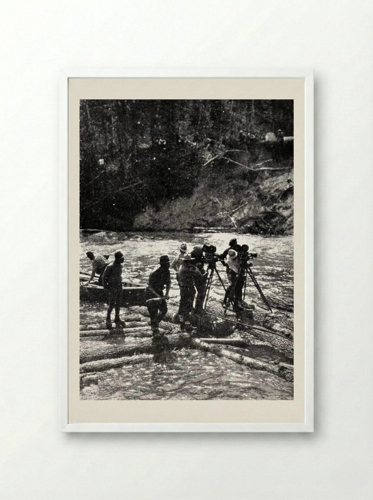 A Knockout - George Bellows - Framed Print White
